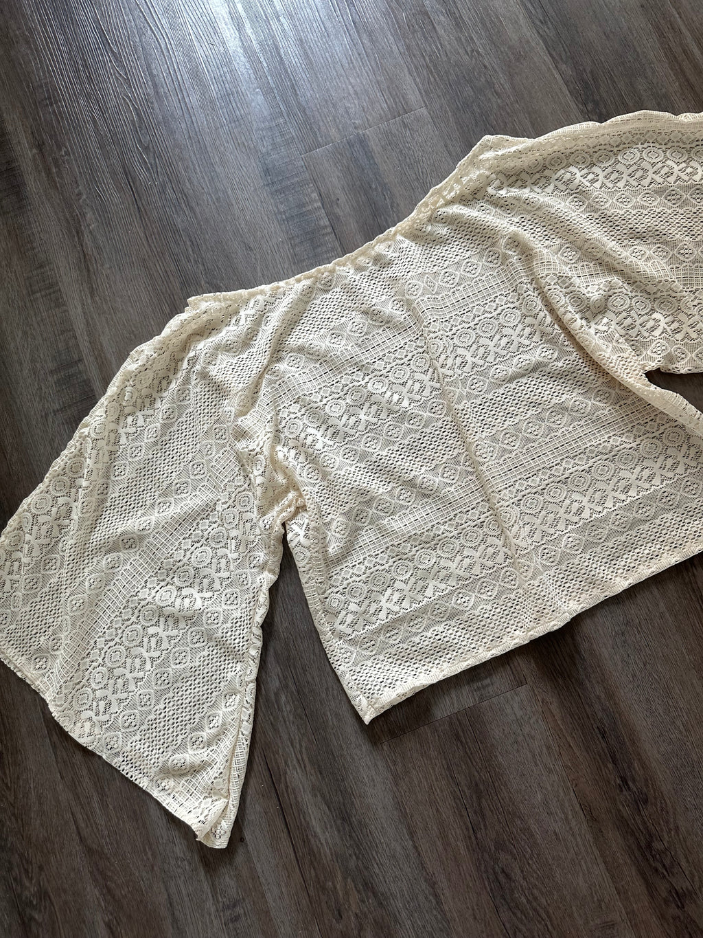 Handmade Long Sleeve Lace Top