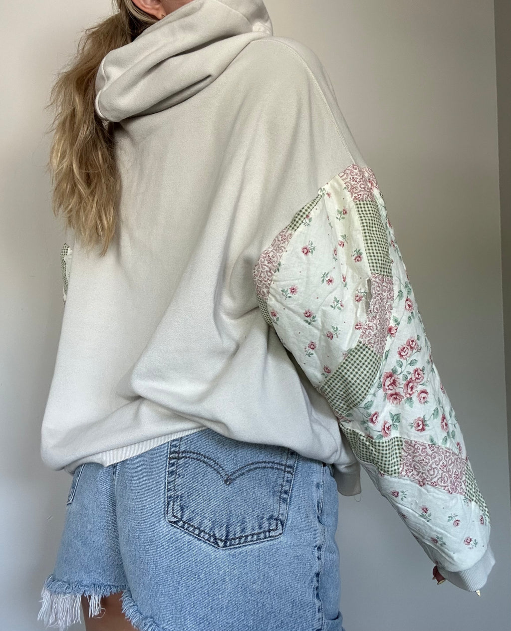 Quilted Sleeve Hoodie
