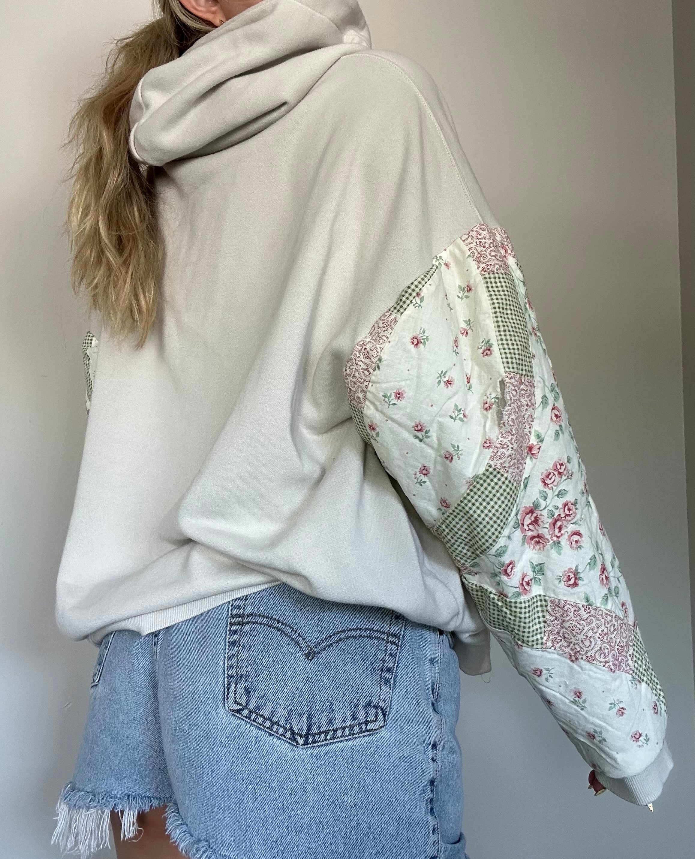 Quilted Sleeve Hoodie