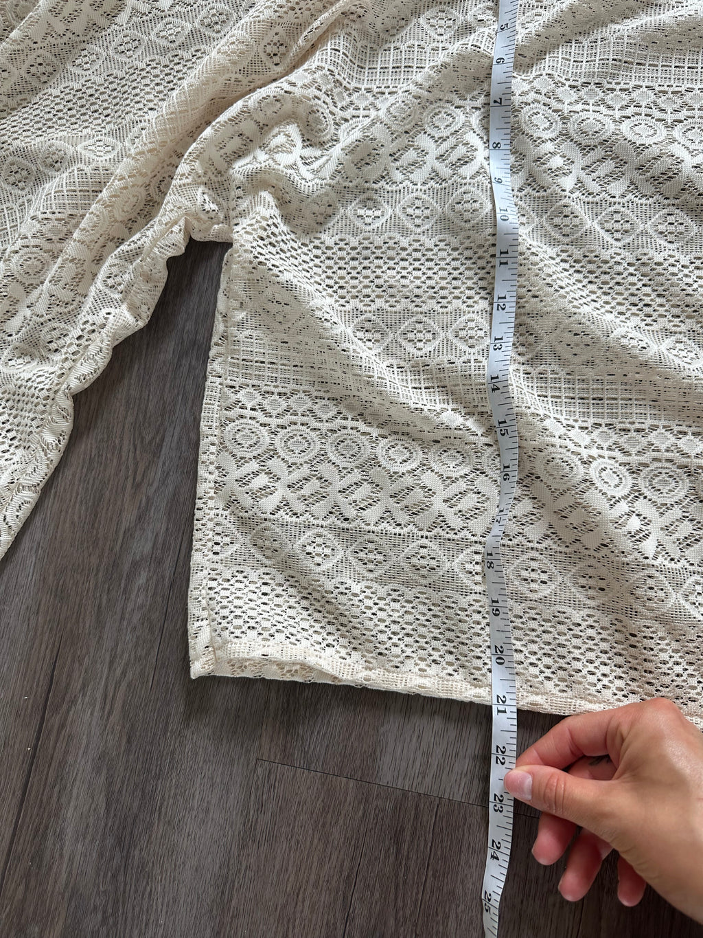 Handmade Long Sleeve Lace Top