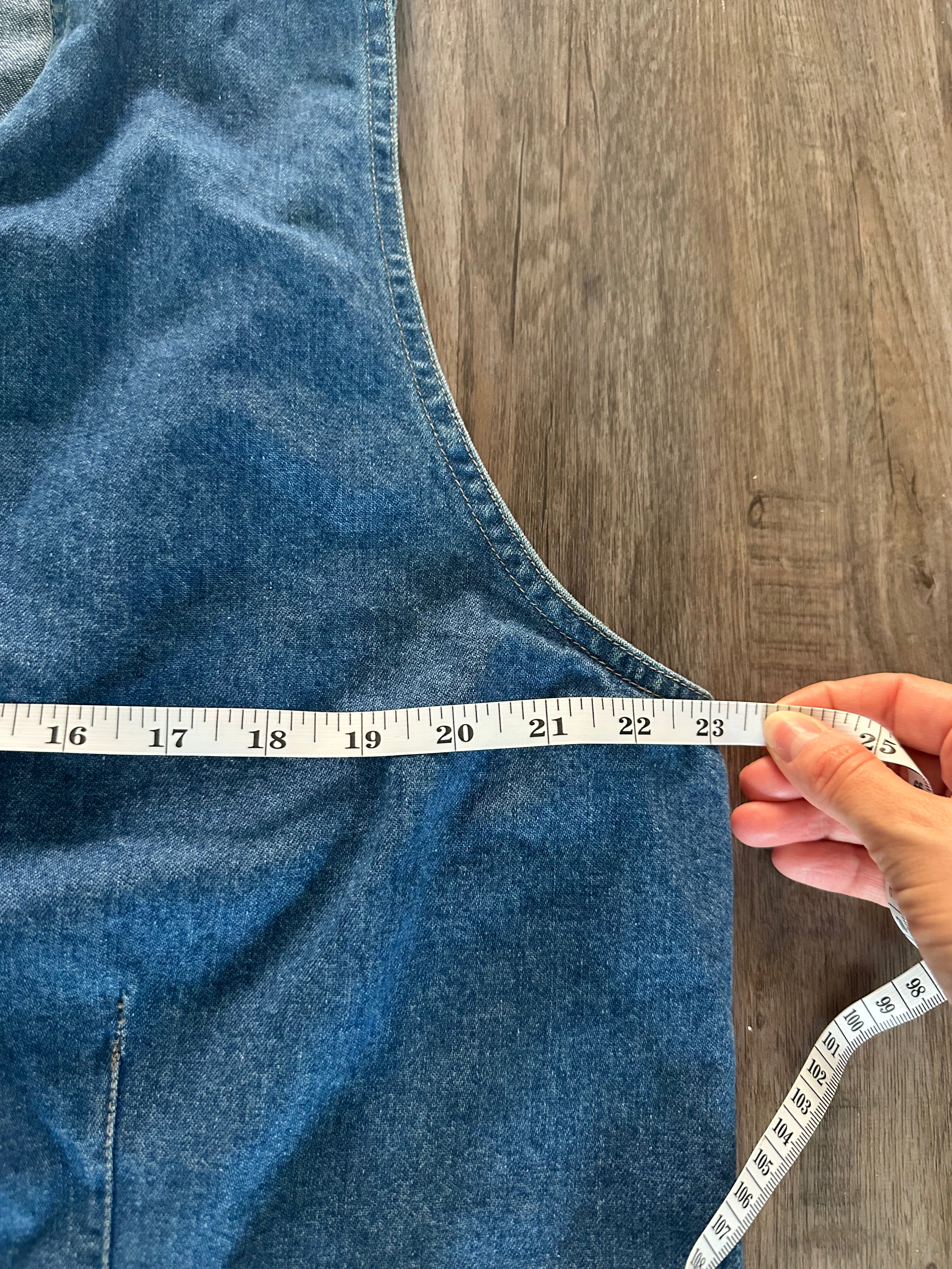 Vintage Cherokee Denim Button Up Vest