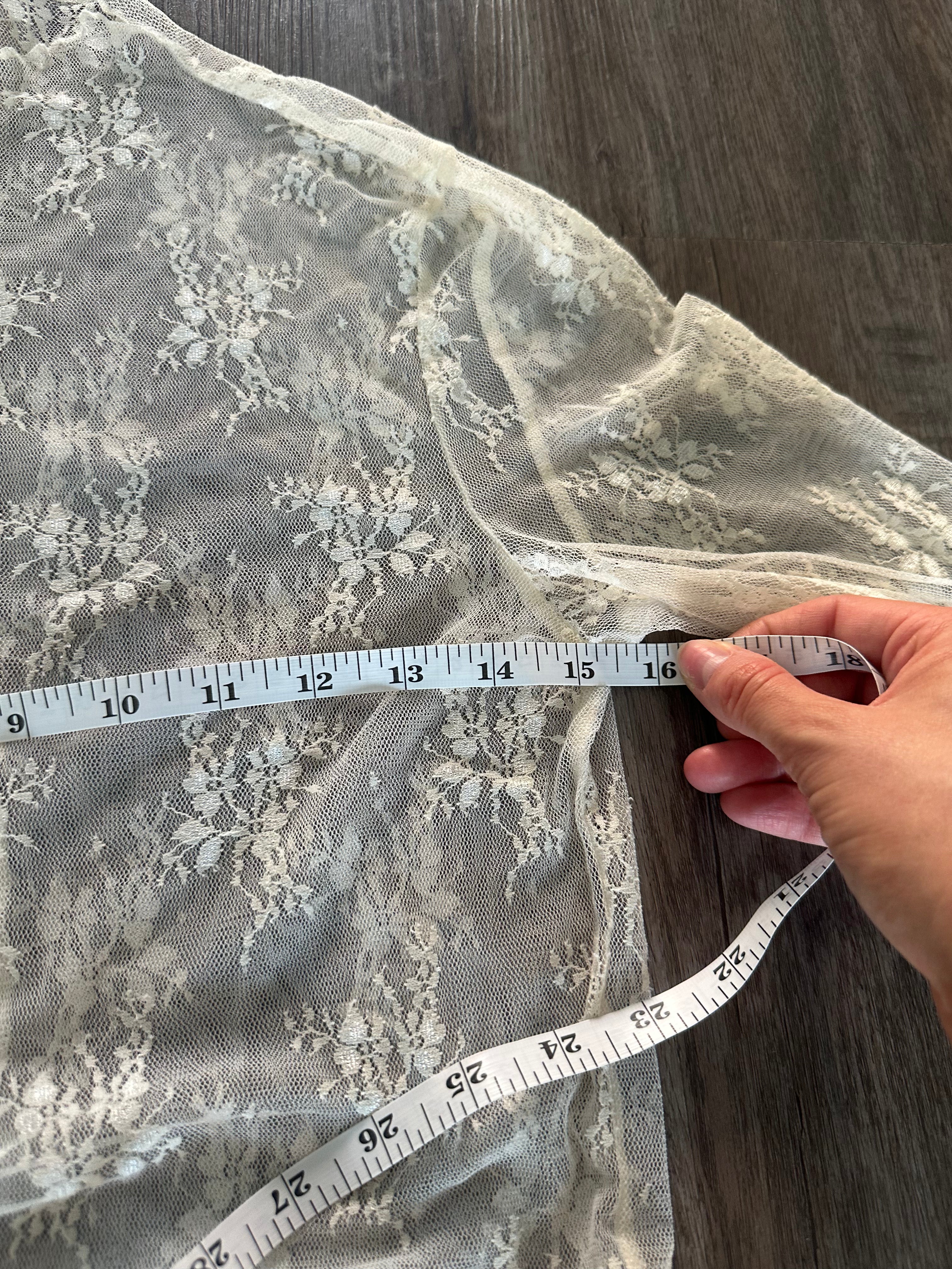 Lace White Layering Long Sleeve Top