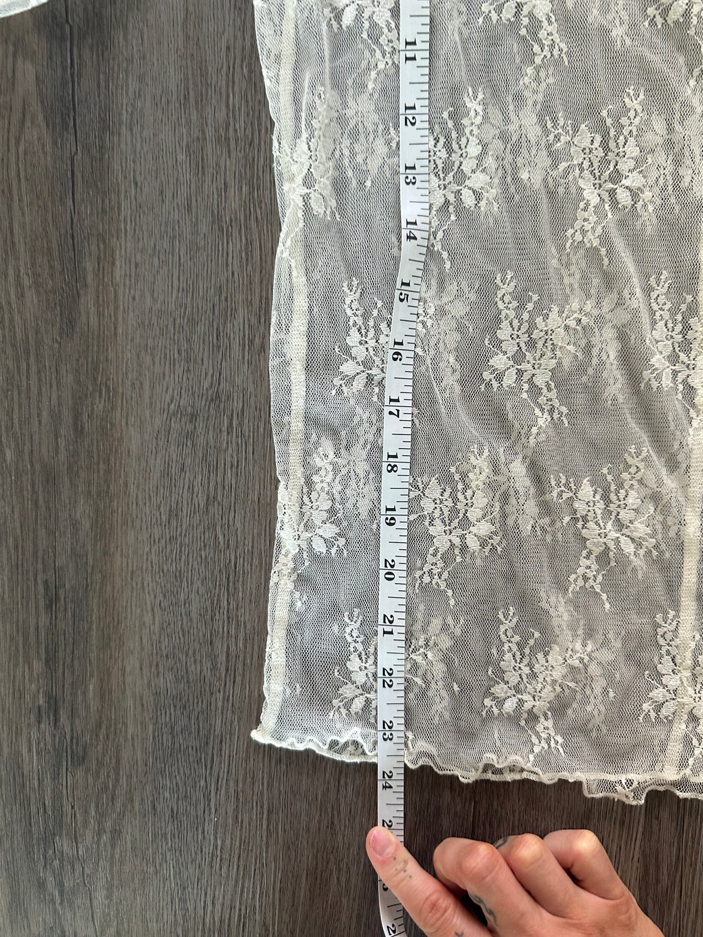 Lace White Layering Long Sleeve Top