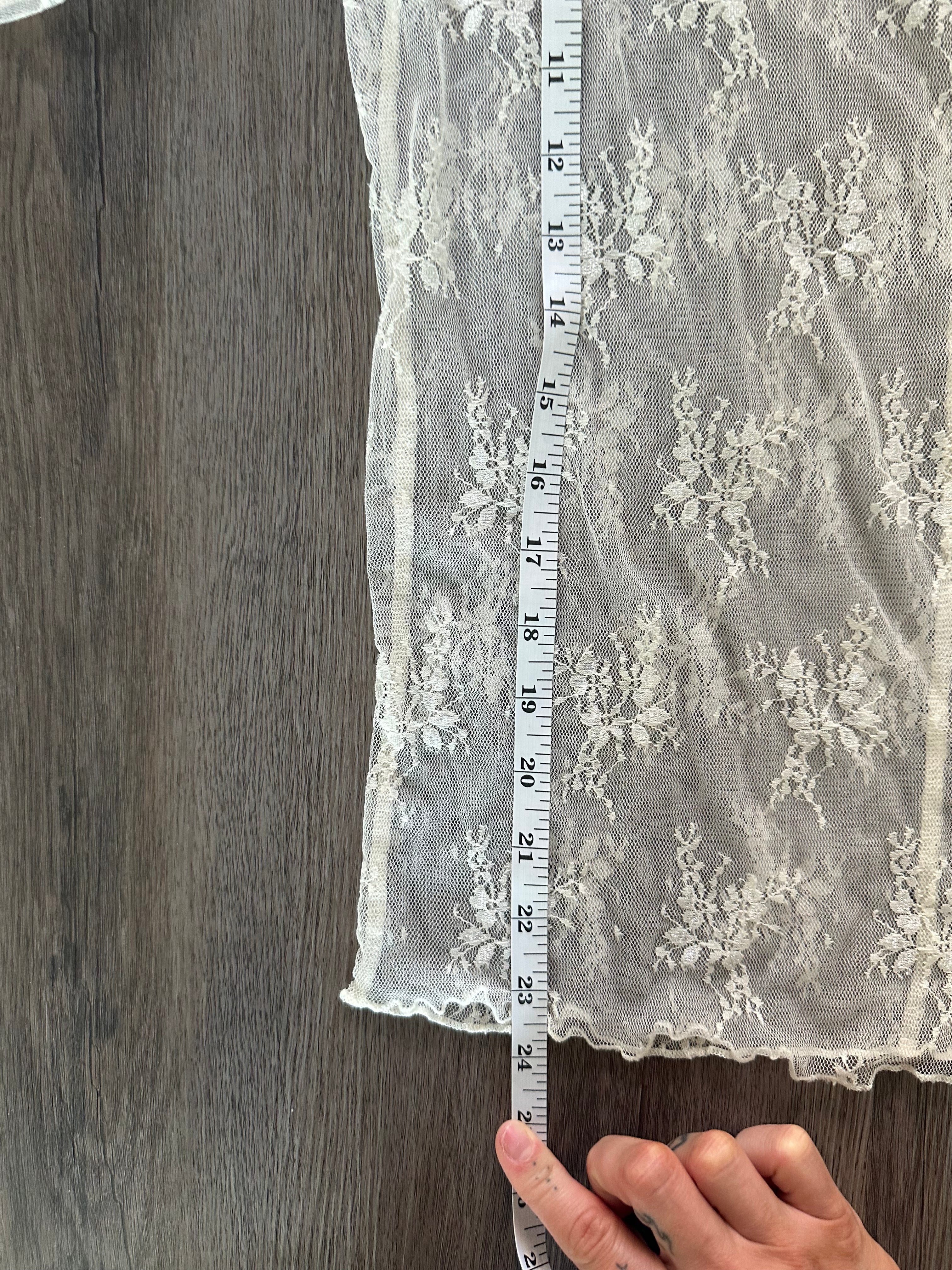 Lace White Layering Long Sleeve Top