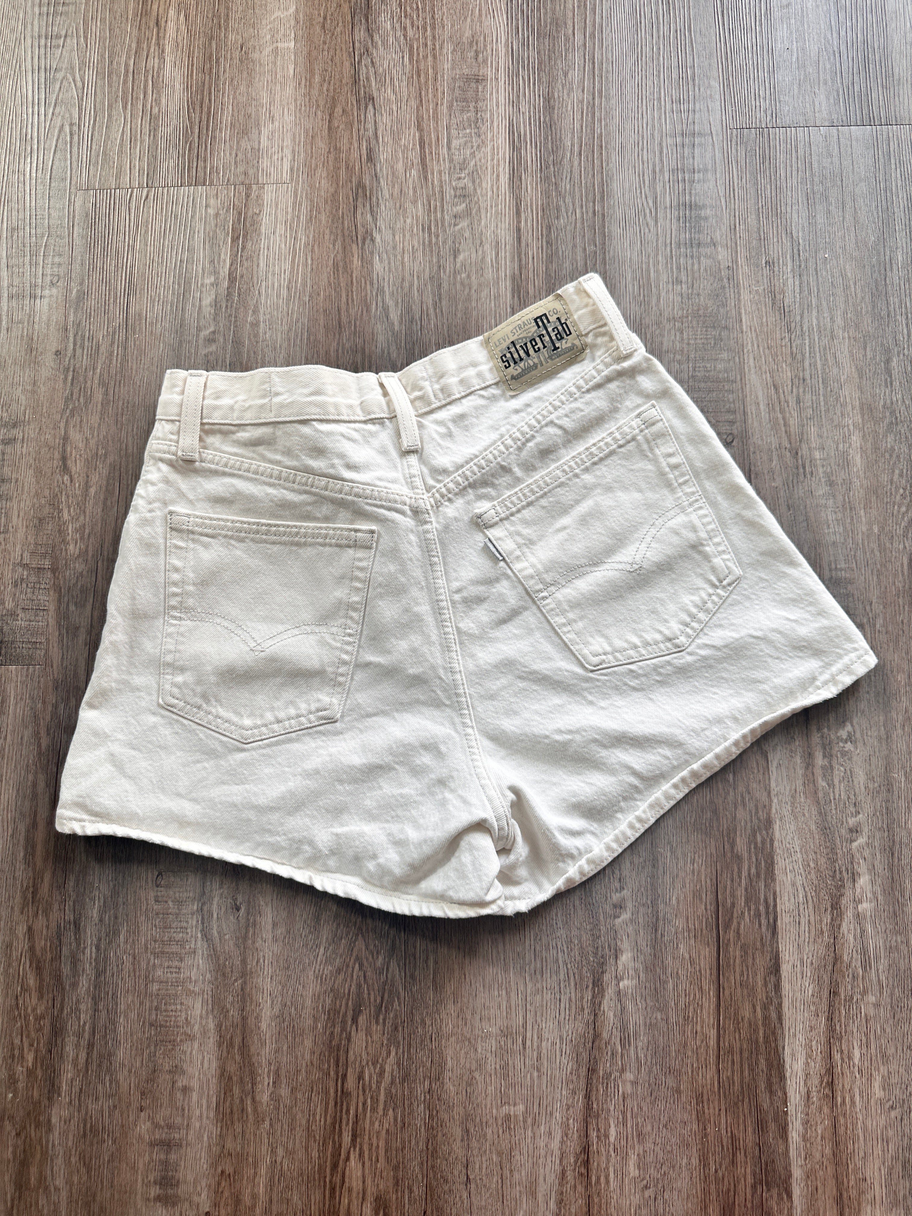 White SilverTab Levis Denim Shorts