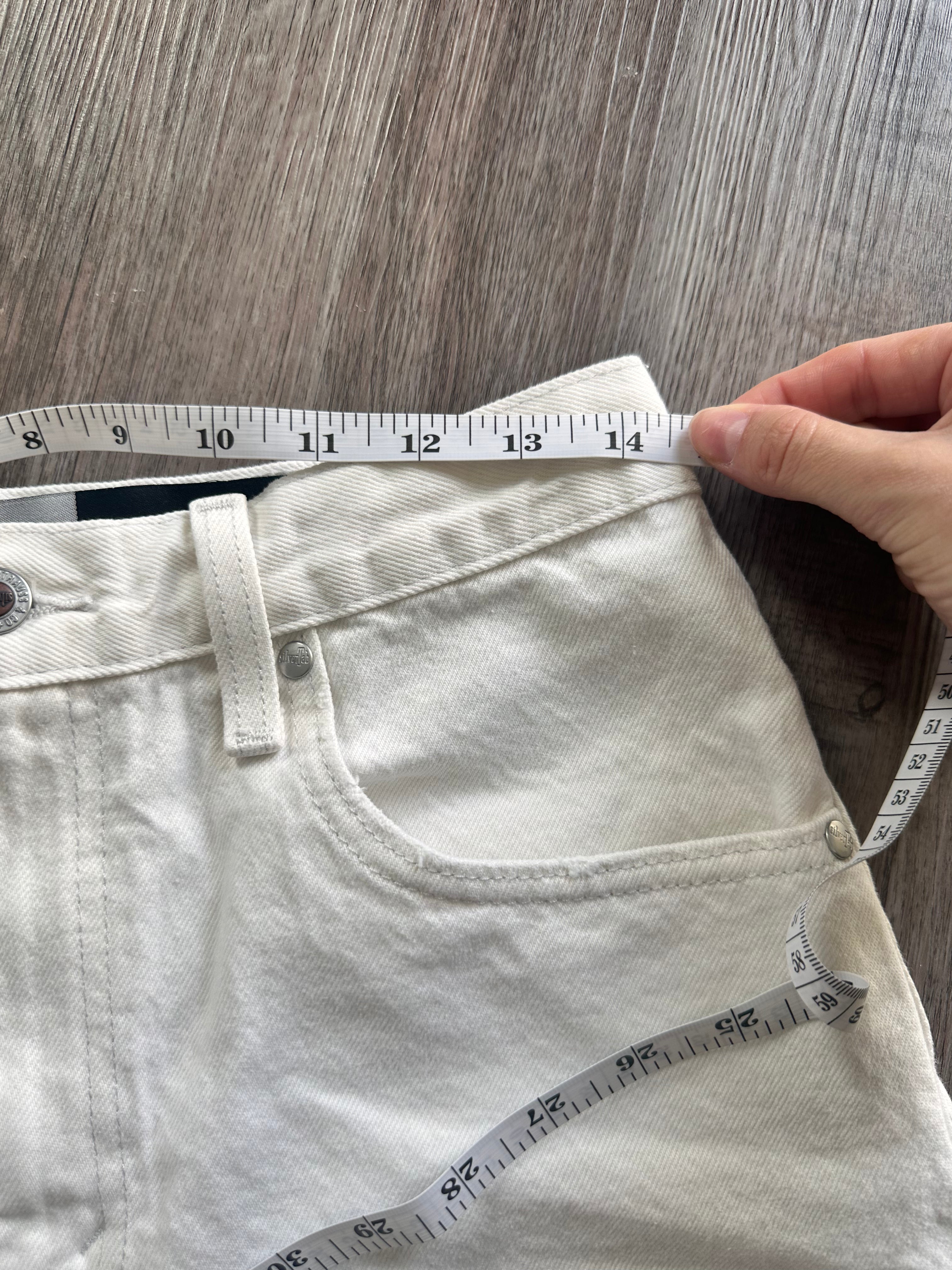 White SilverTab Levis Denim Shorts