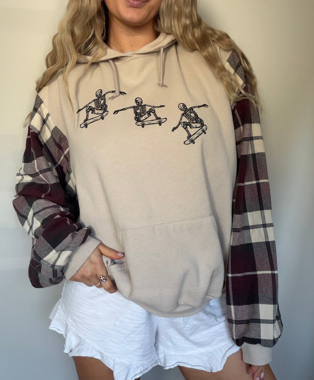 Upcycled Skeleton Hoodie