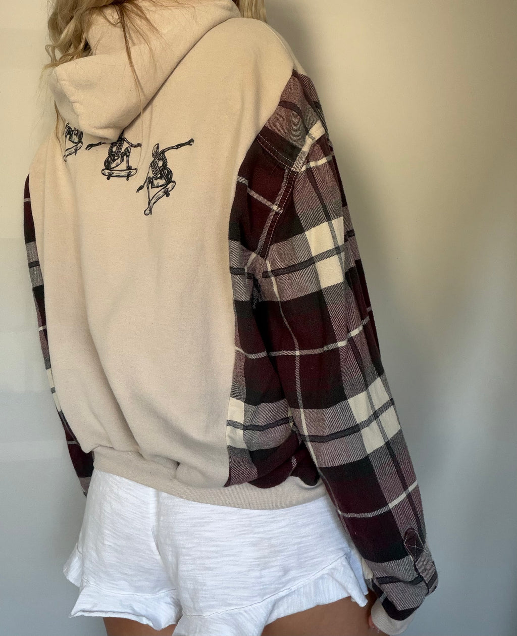 Upcycled Skeleton Hoodie