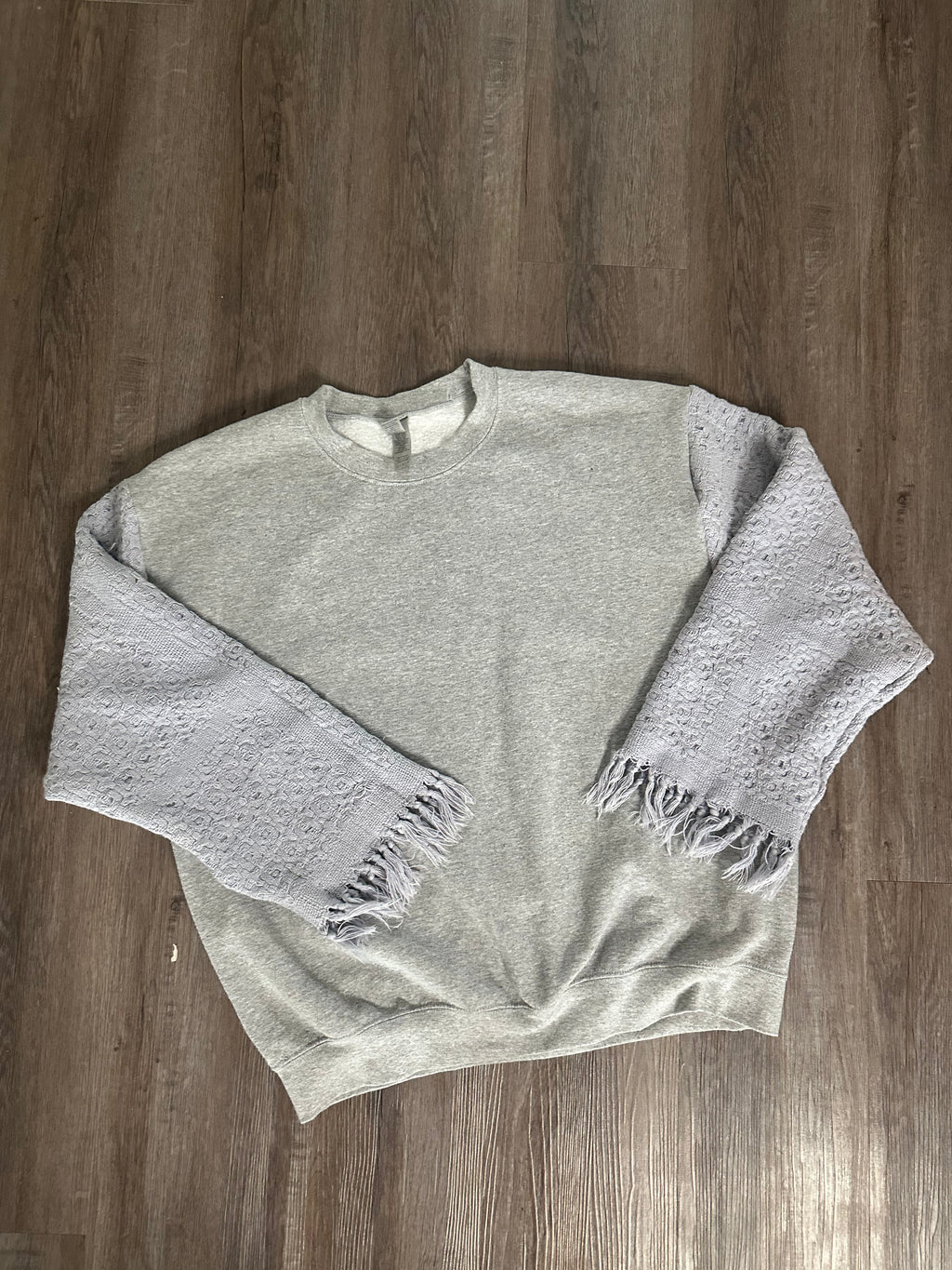 Upcycled Tapestry Sleeve Crewneck