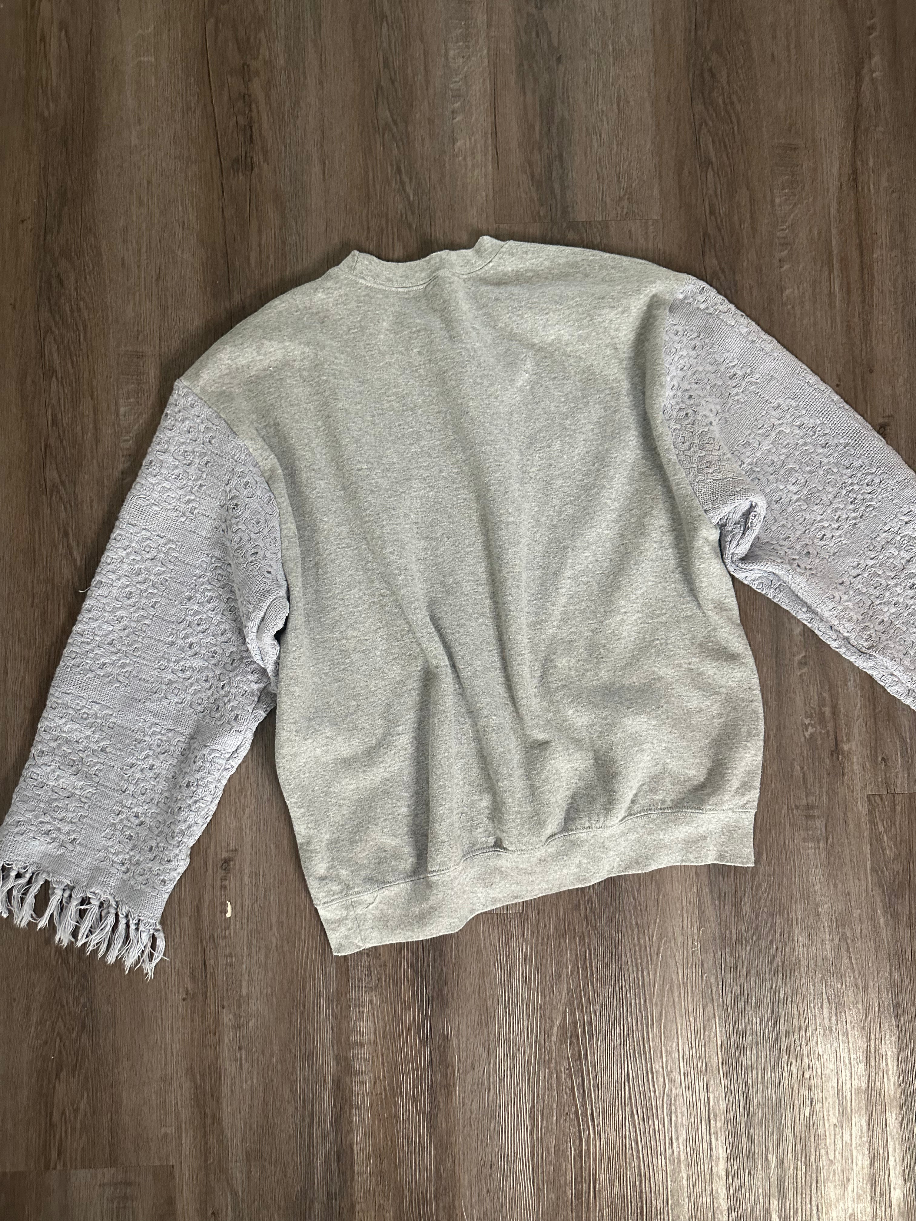 Upcycled Tapestry Sleeve Crewneck