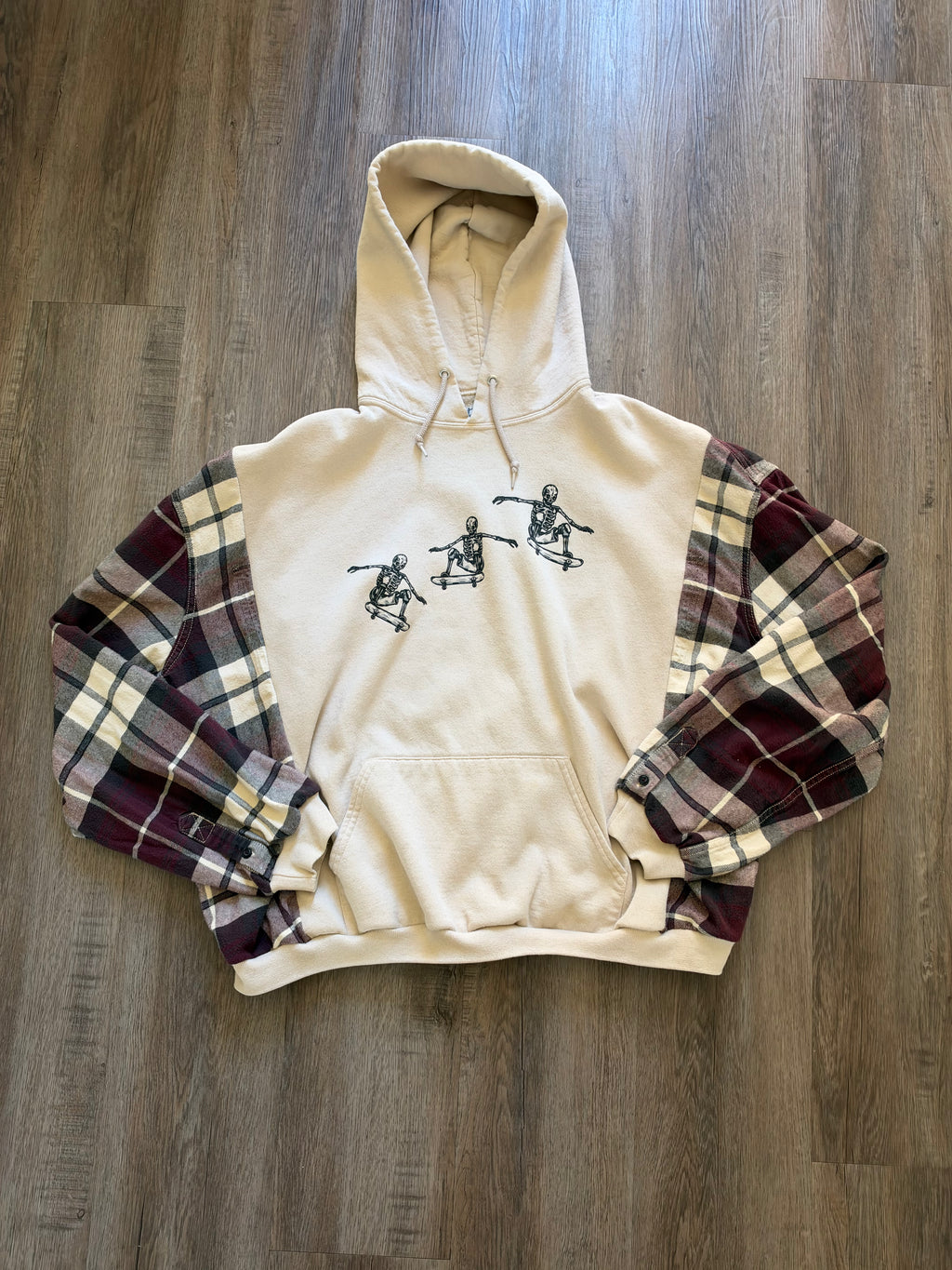 Upcycled Skeleton Hoodie