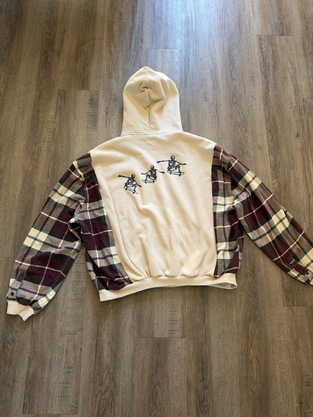Upcycled Skeleton Hoodie