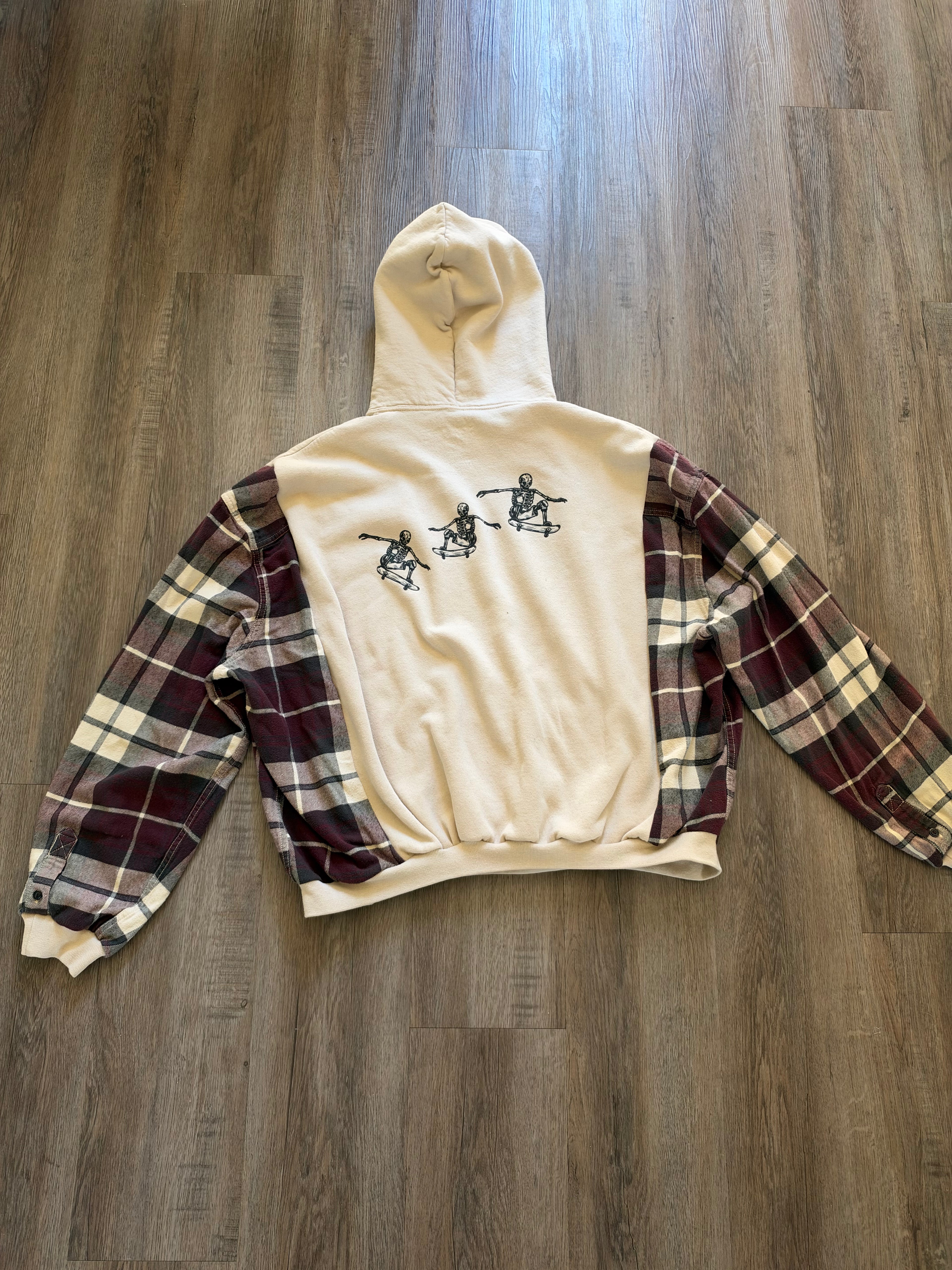 Upcycled Skeleton Hoodie