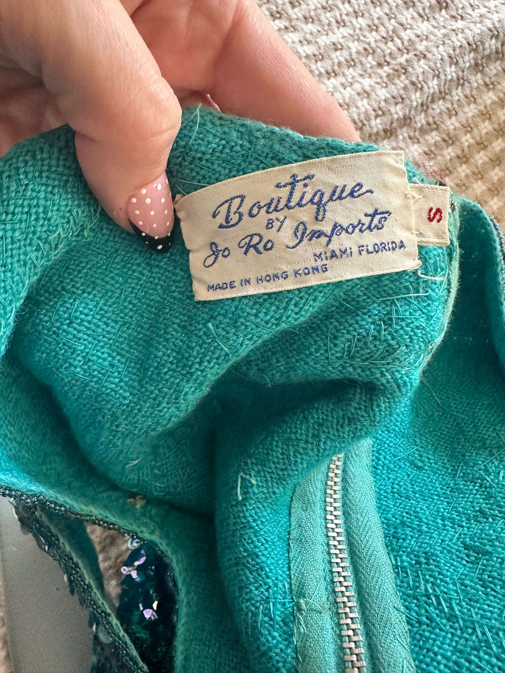 Hand Beaded Vintage Tank Top