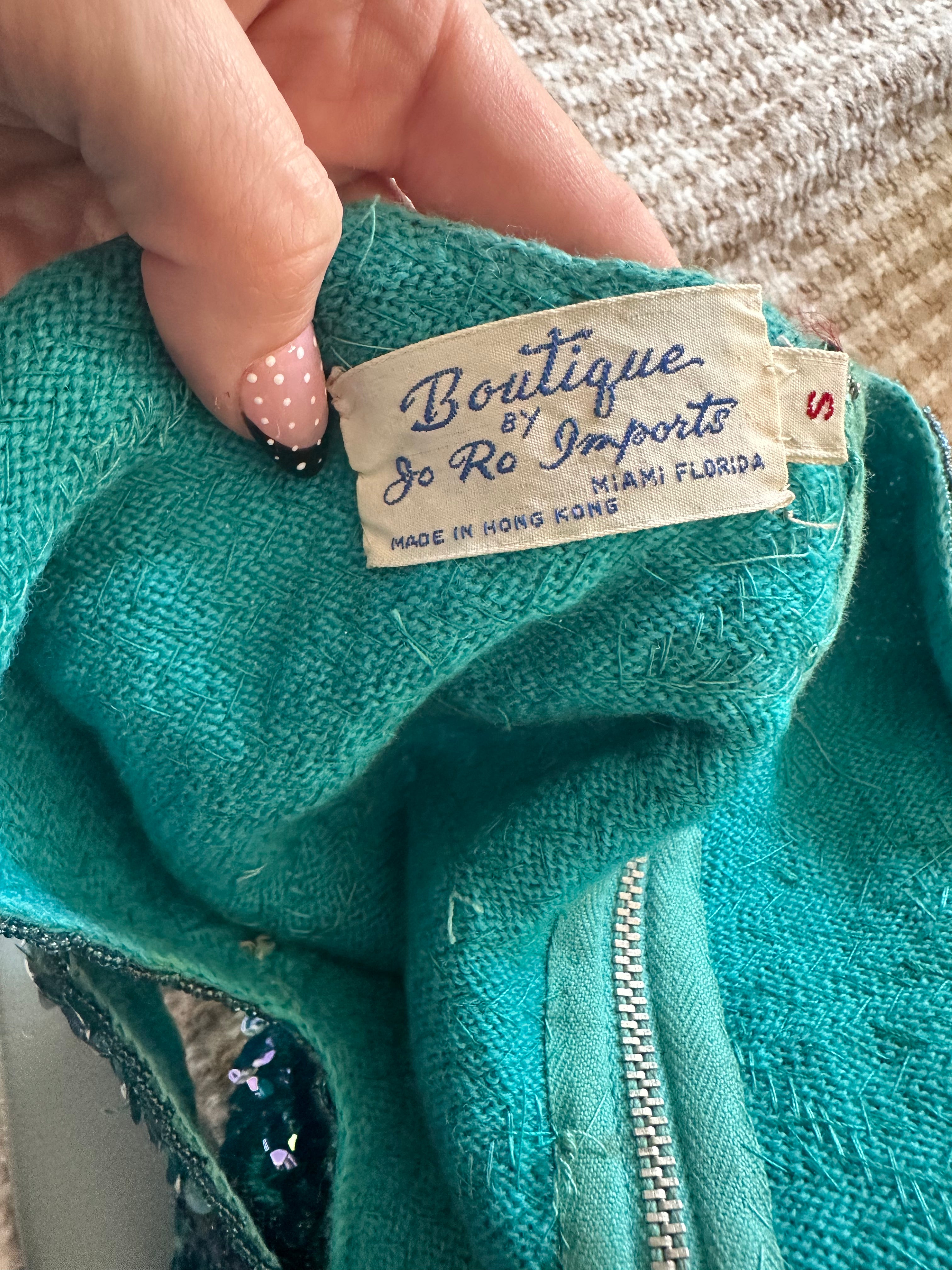 Hand Beaded Vintage Tank Top