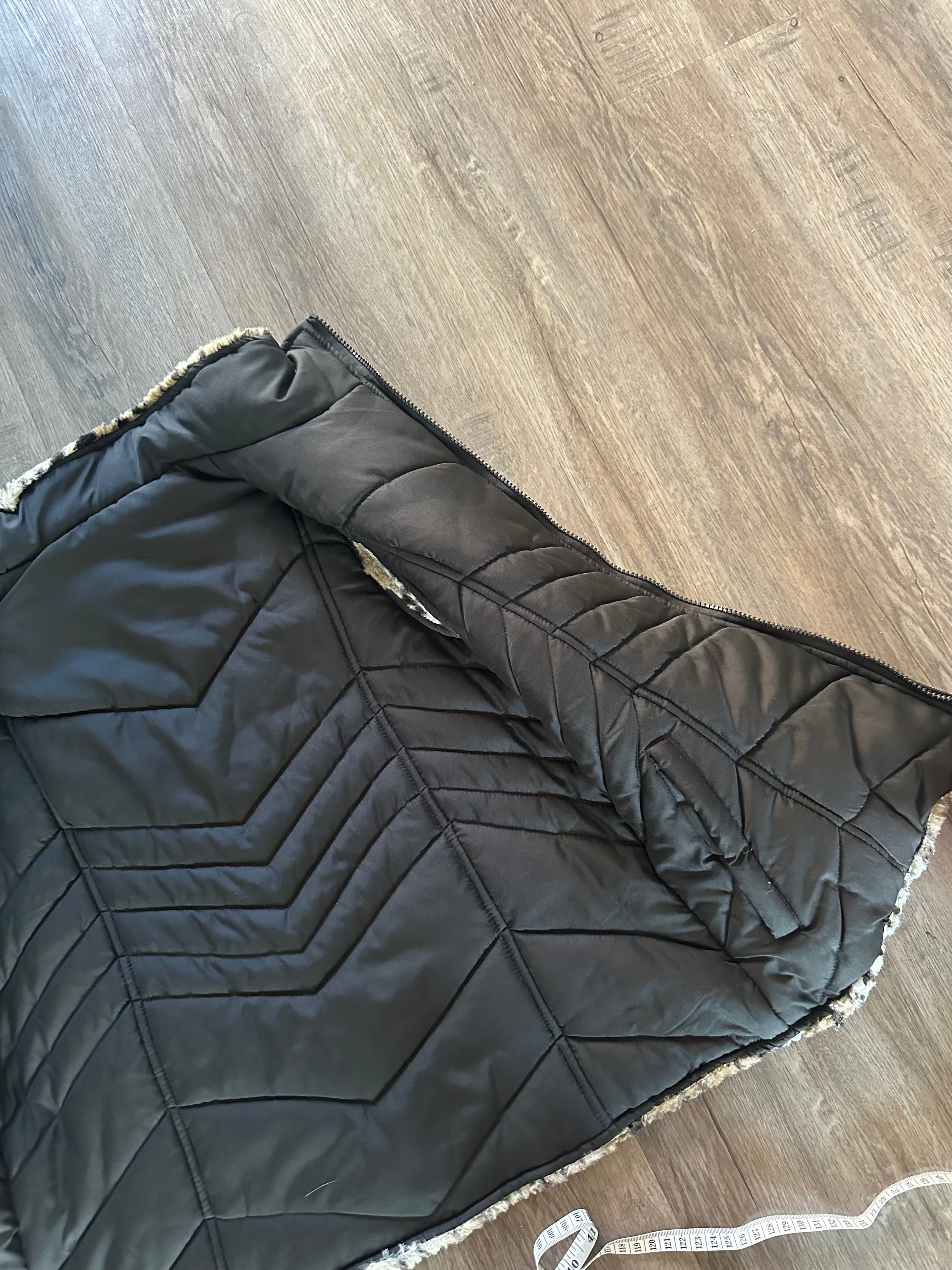 Reversible Faux Fur Cheetah Print Vest