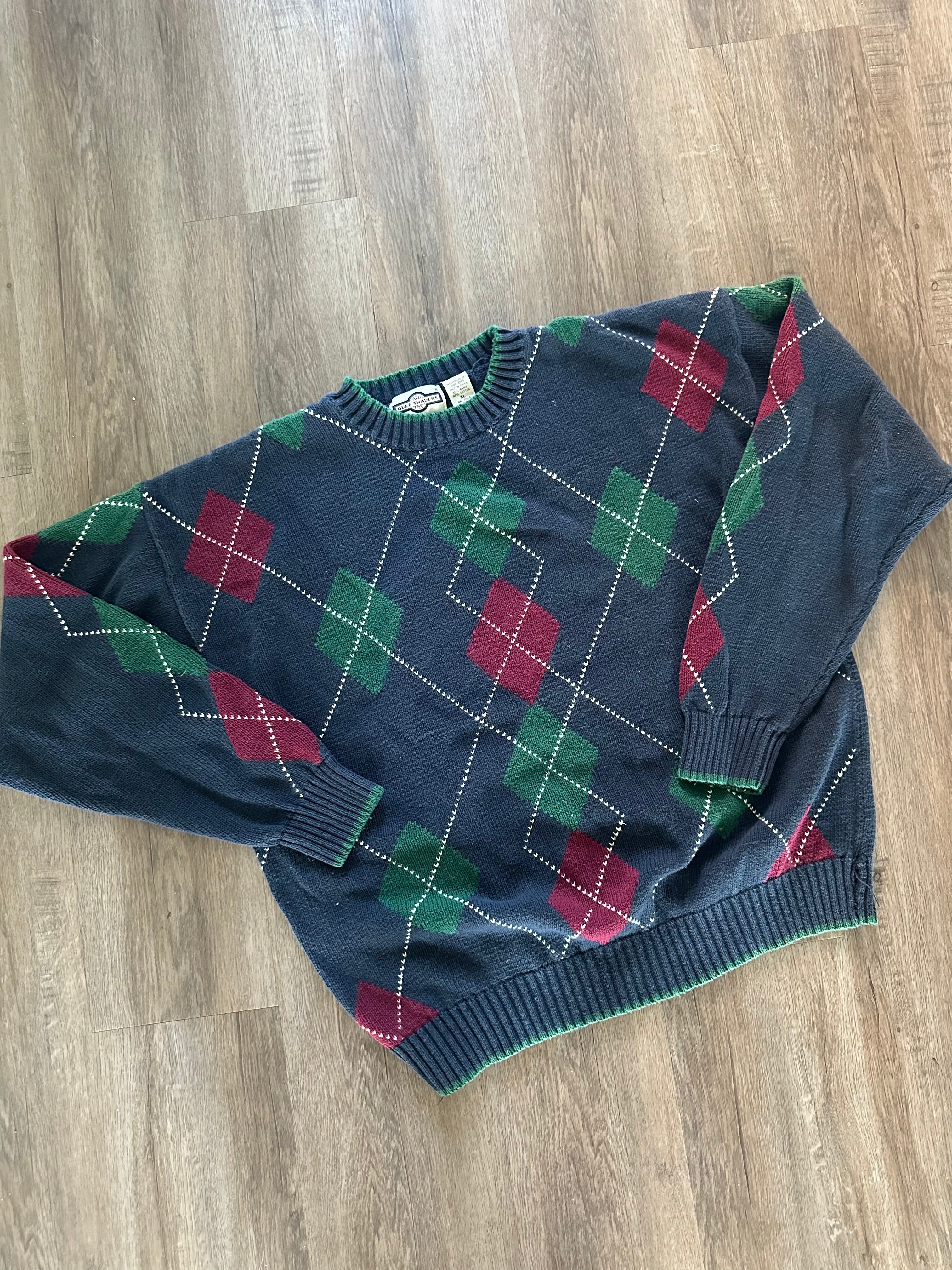 90s Argyle Sweater