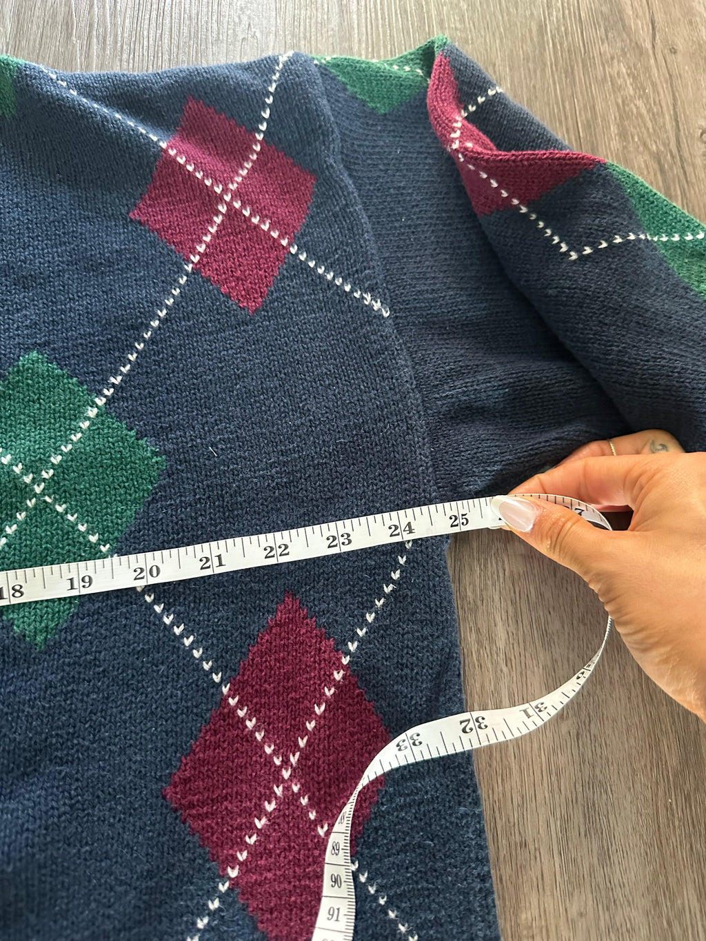 90s Argyle Sweater
