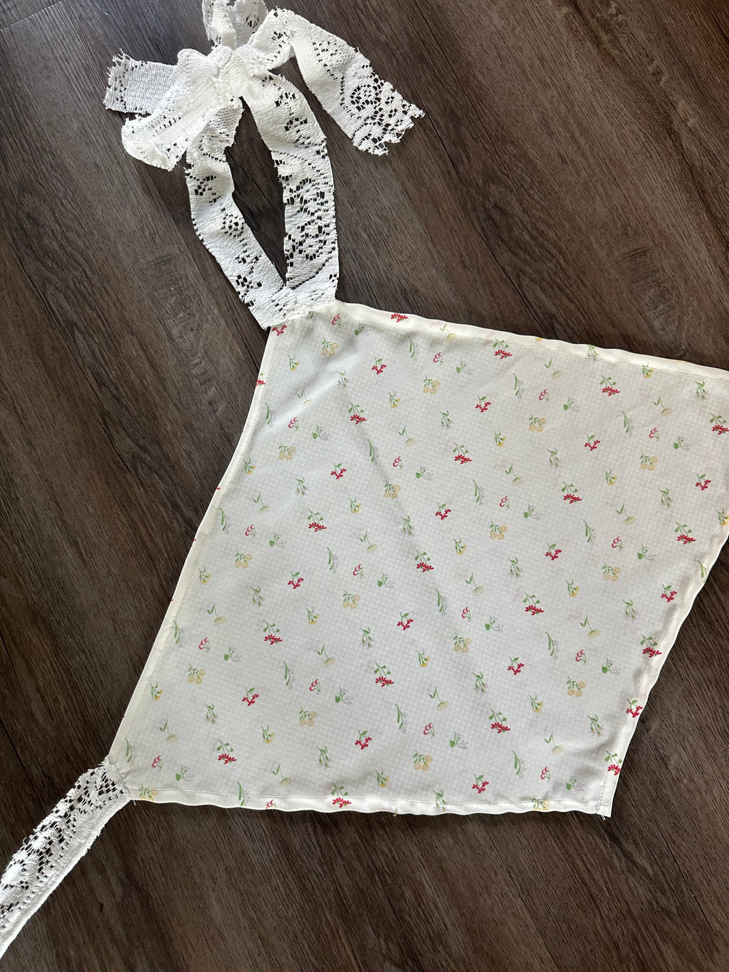Handmade Lace Halter Floral Top