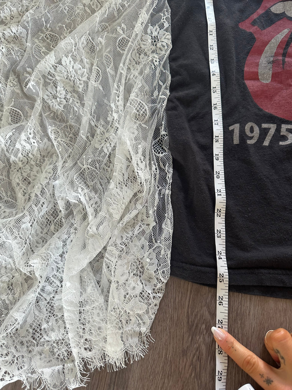 Upcycled Rolling Stones Tee