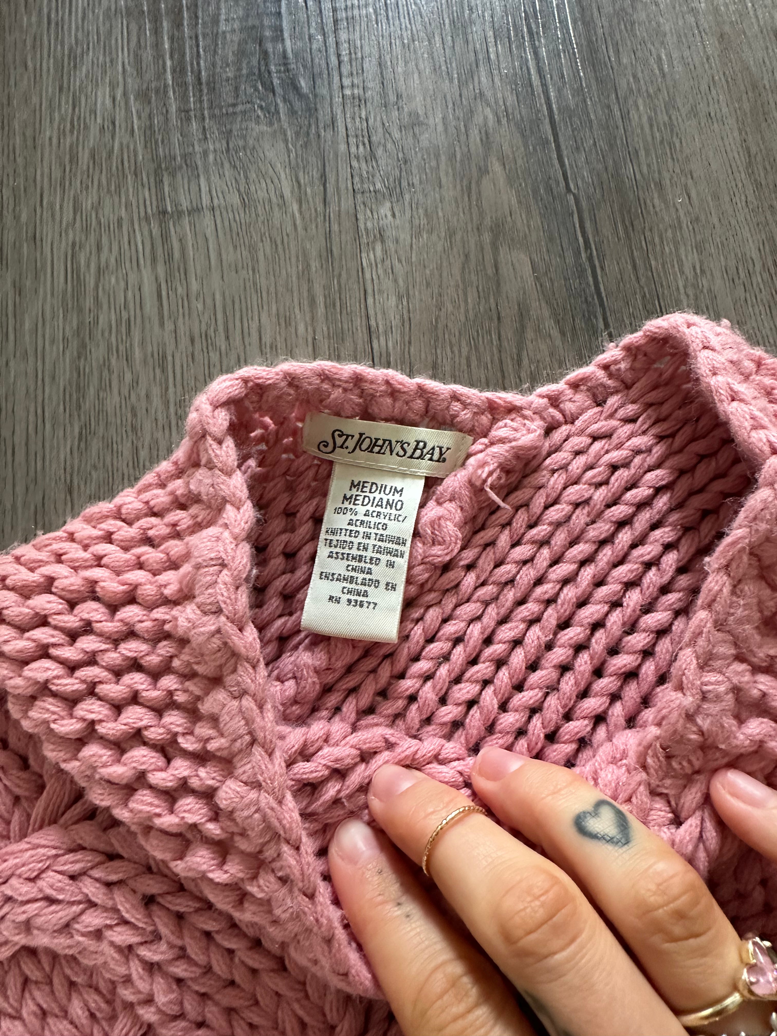 Pink Fringe Poncho