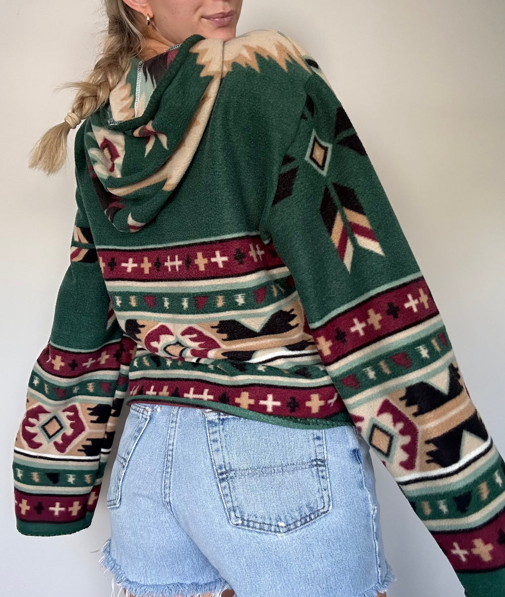 Handmade Blanket Hoodie Sweatshirt