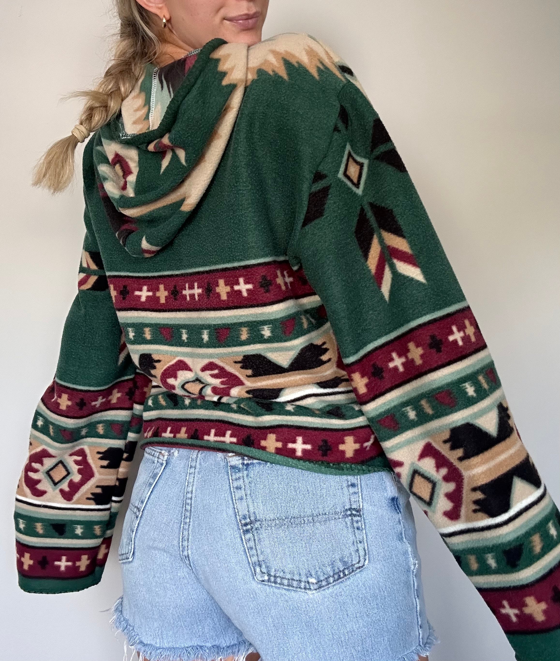 Handmade Blanket Hoodie Sweatshirt