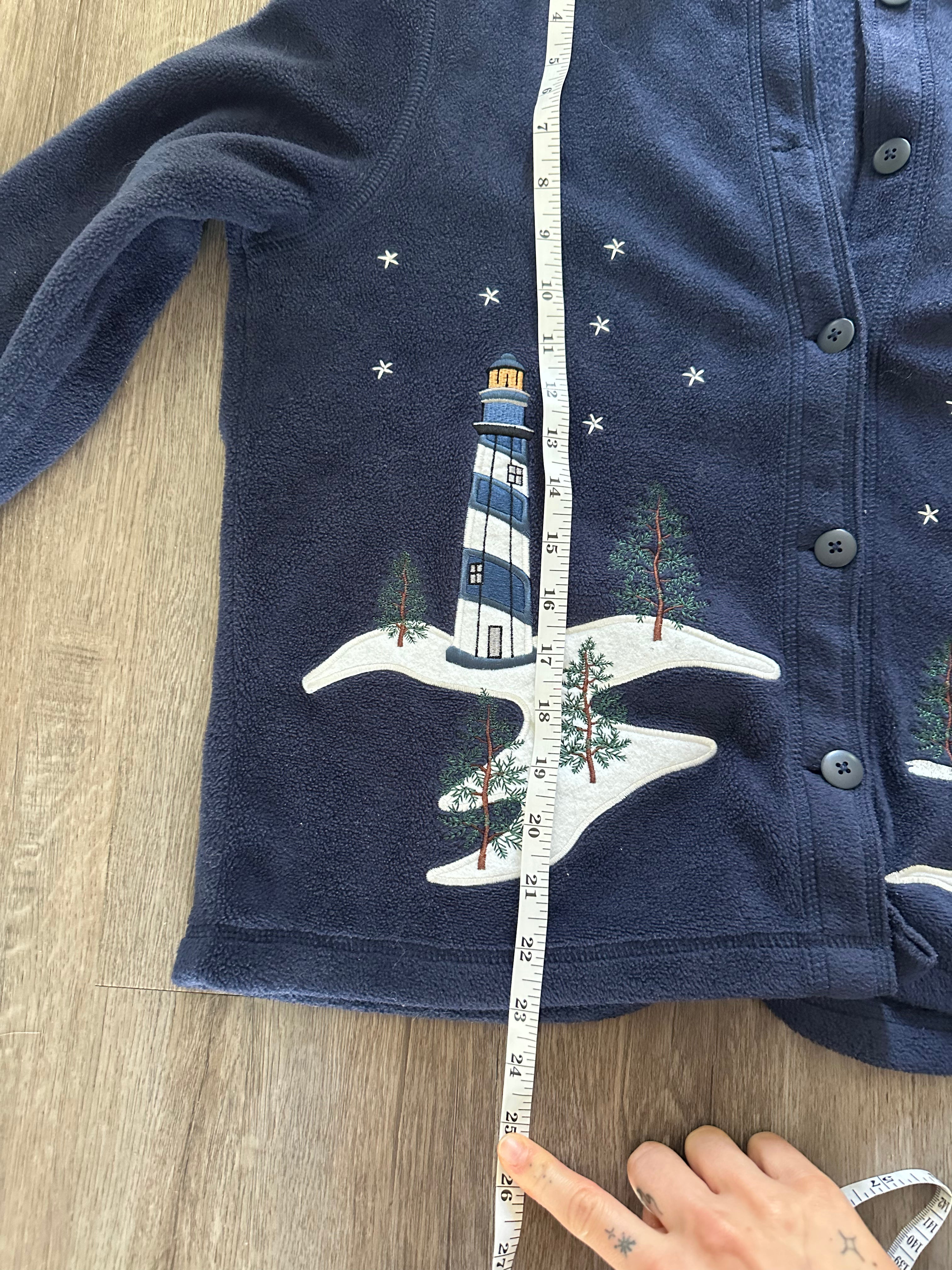 Fleece Lighthouse Cardigan