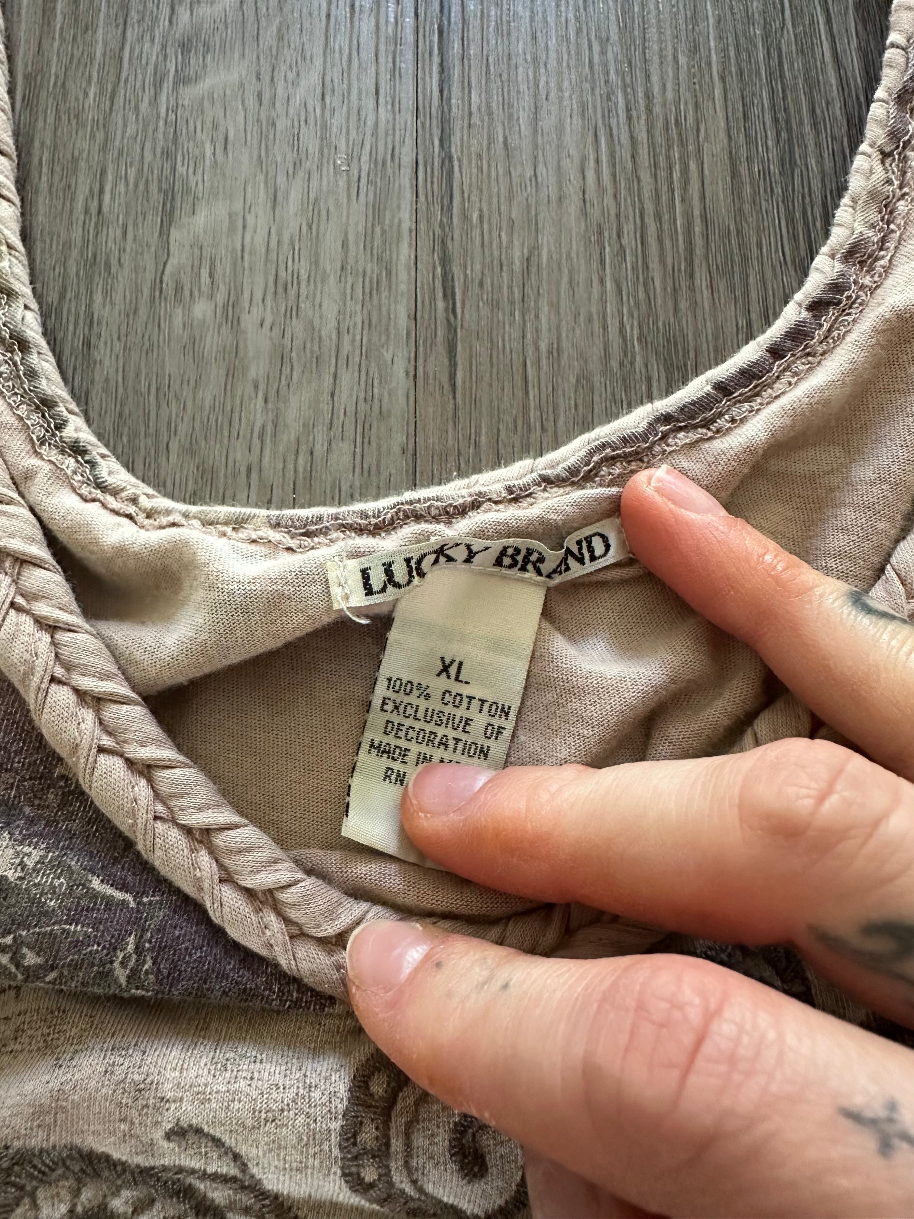 Y2K Lucky Brand Butterfly Top