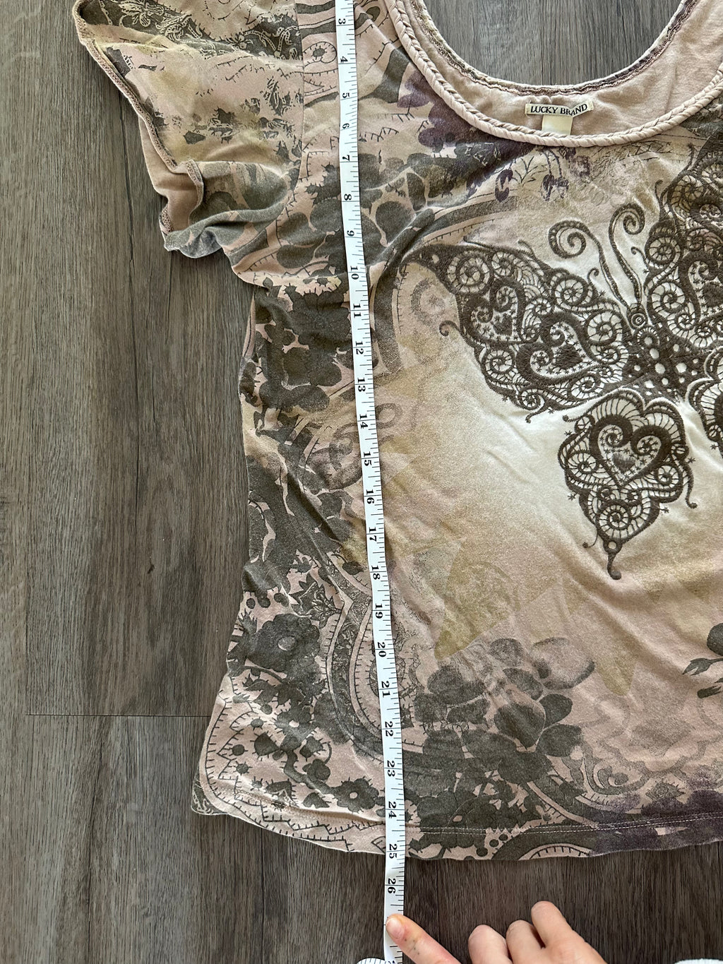 Y2K Lucky Brand Butterfly Top