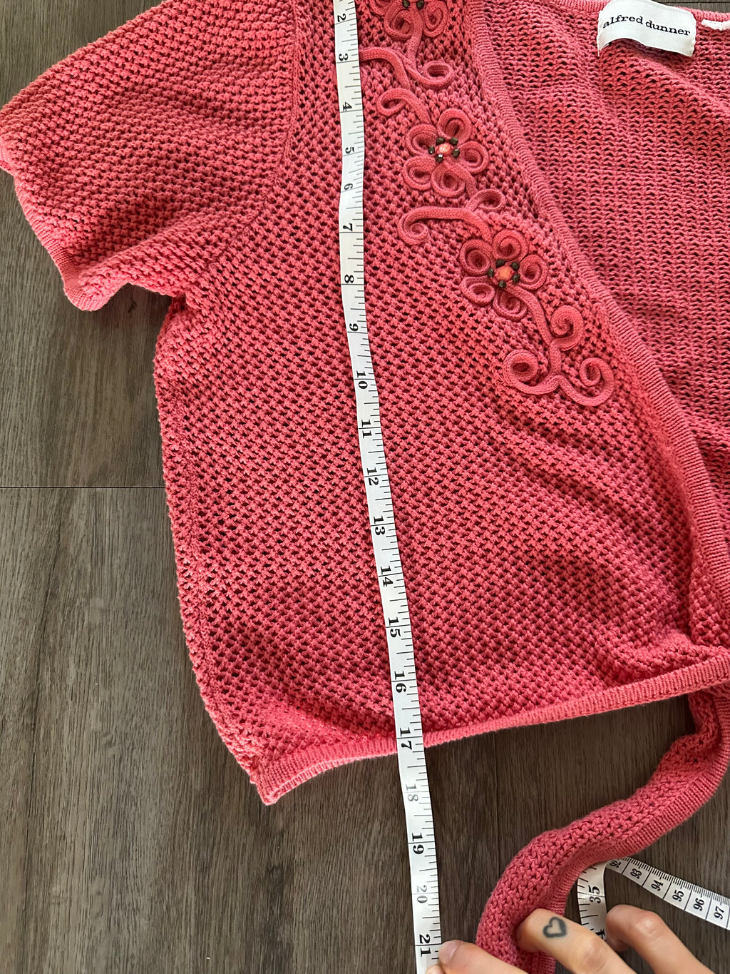 Floral Tie Front Cardigan