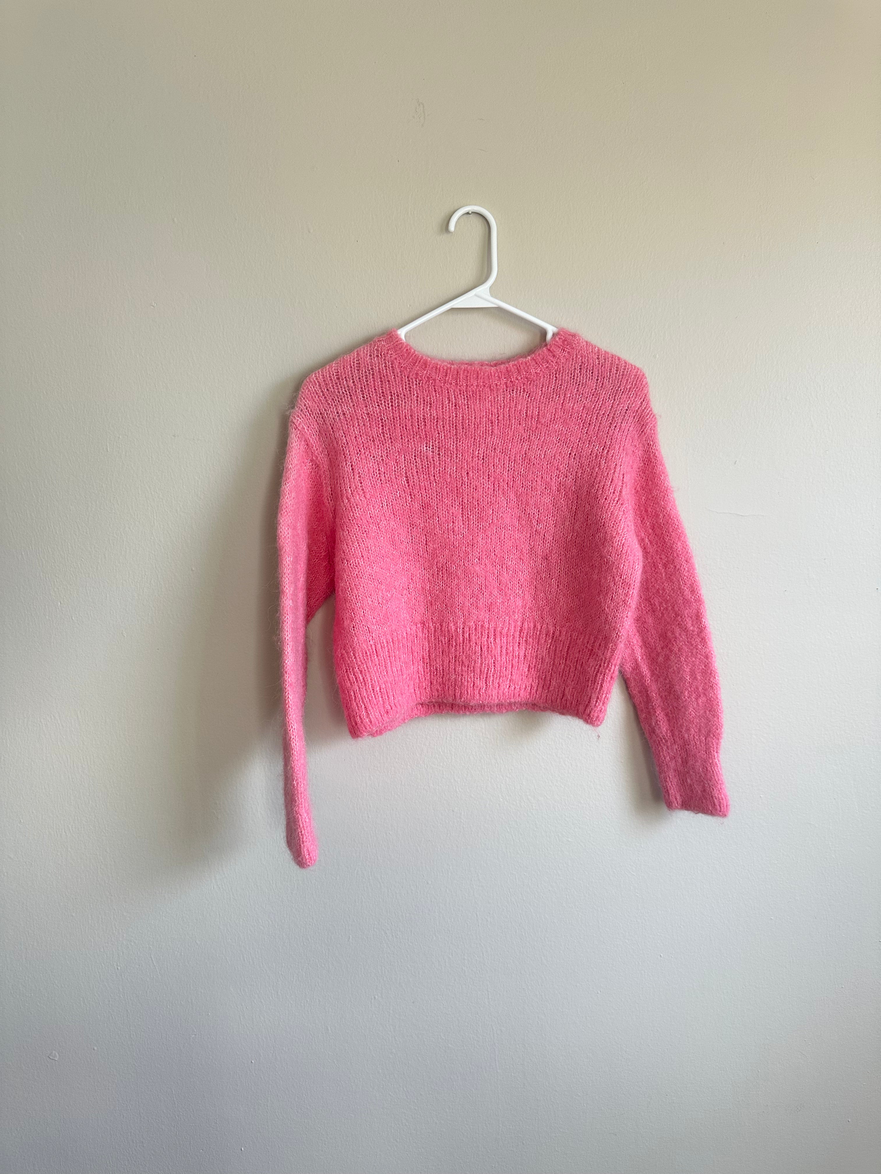 Cropped Pink Sweater