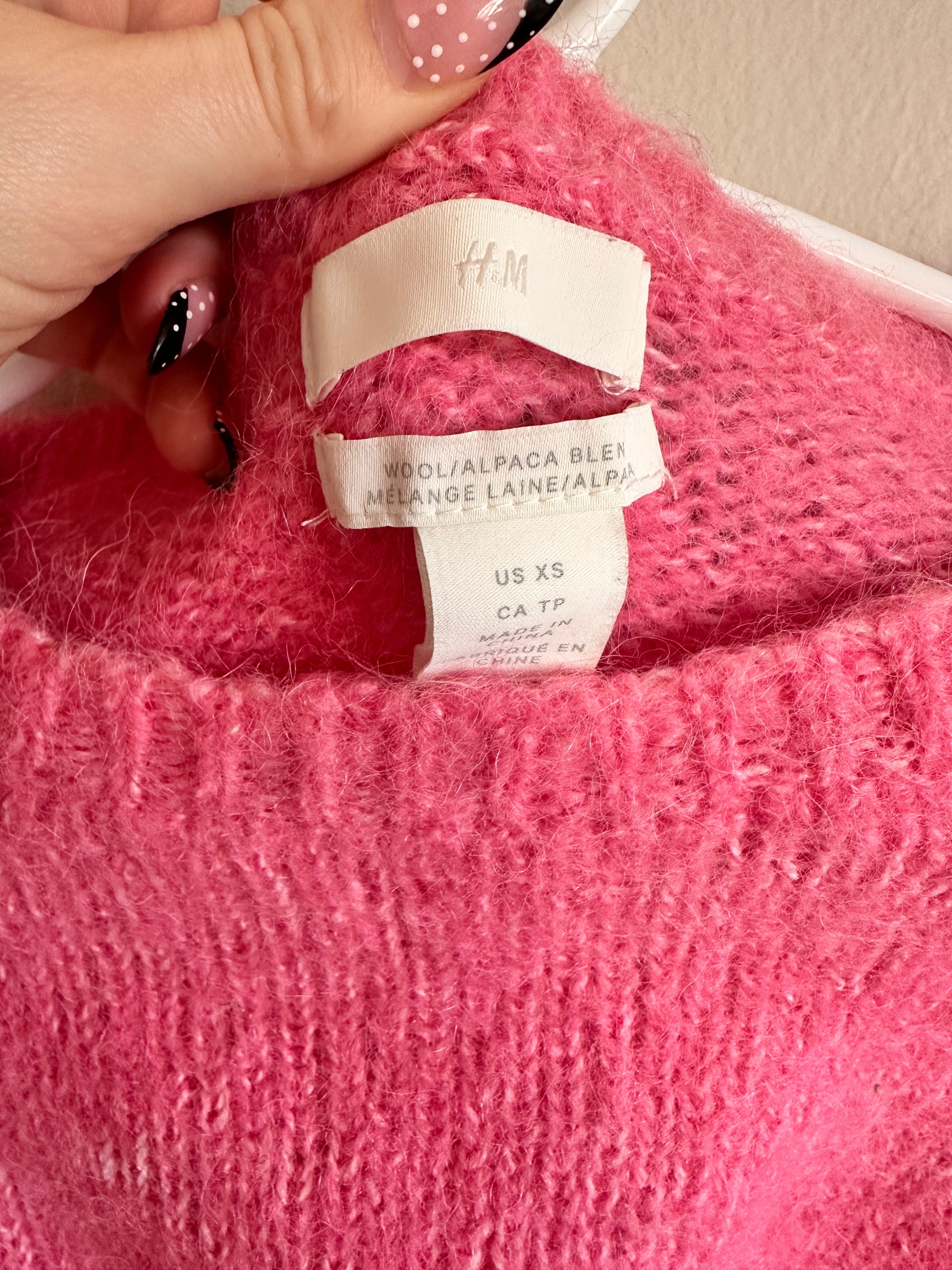 Cropped Pink Sweater