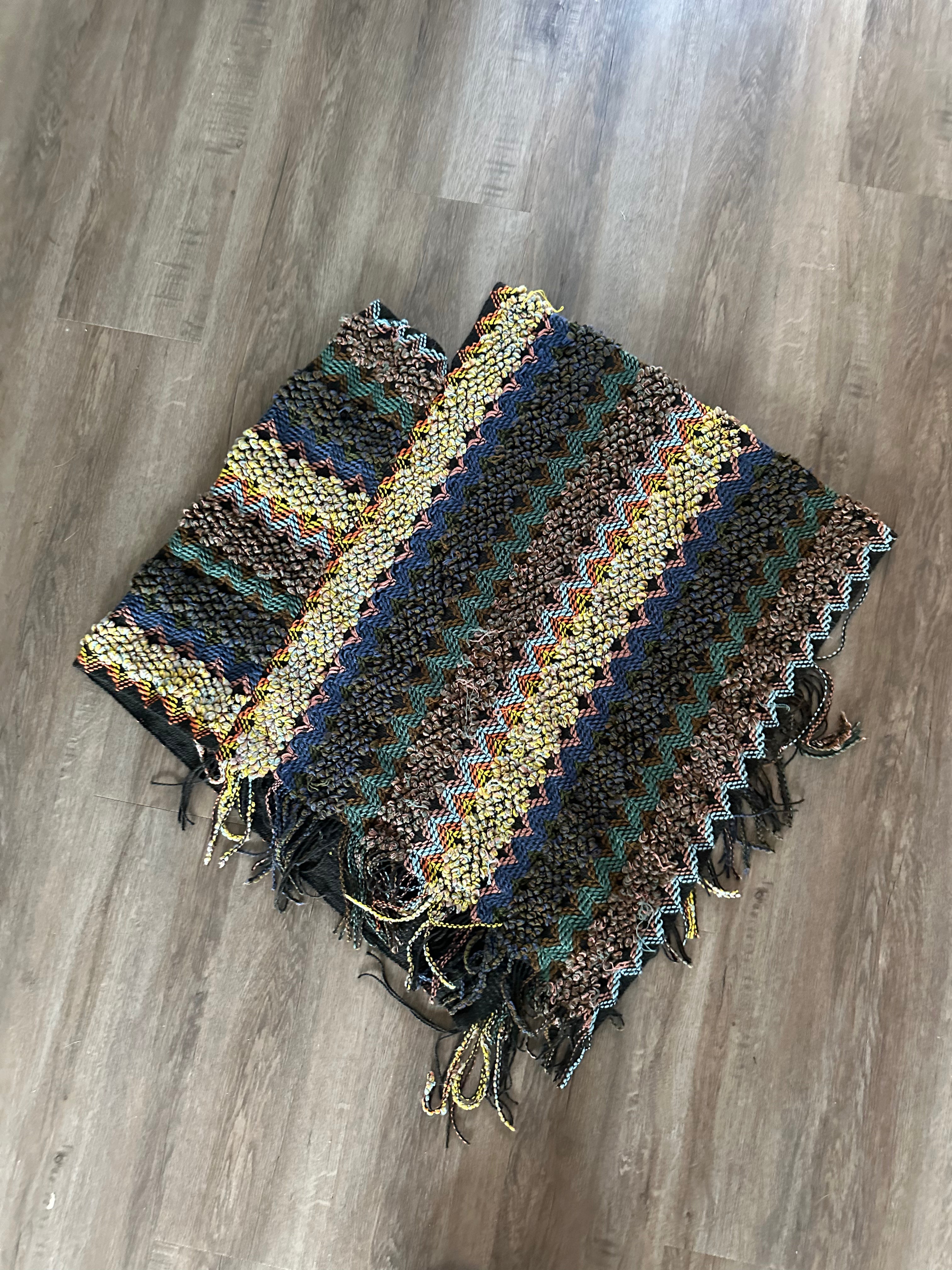 Vintage Fringe Poncho