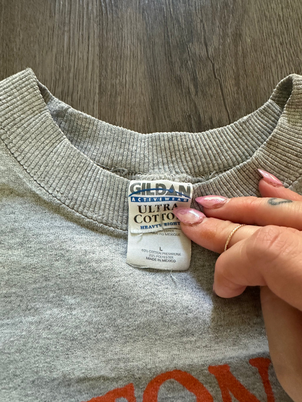 Upcycled Quilted Sleeve Crewneck