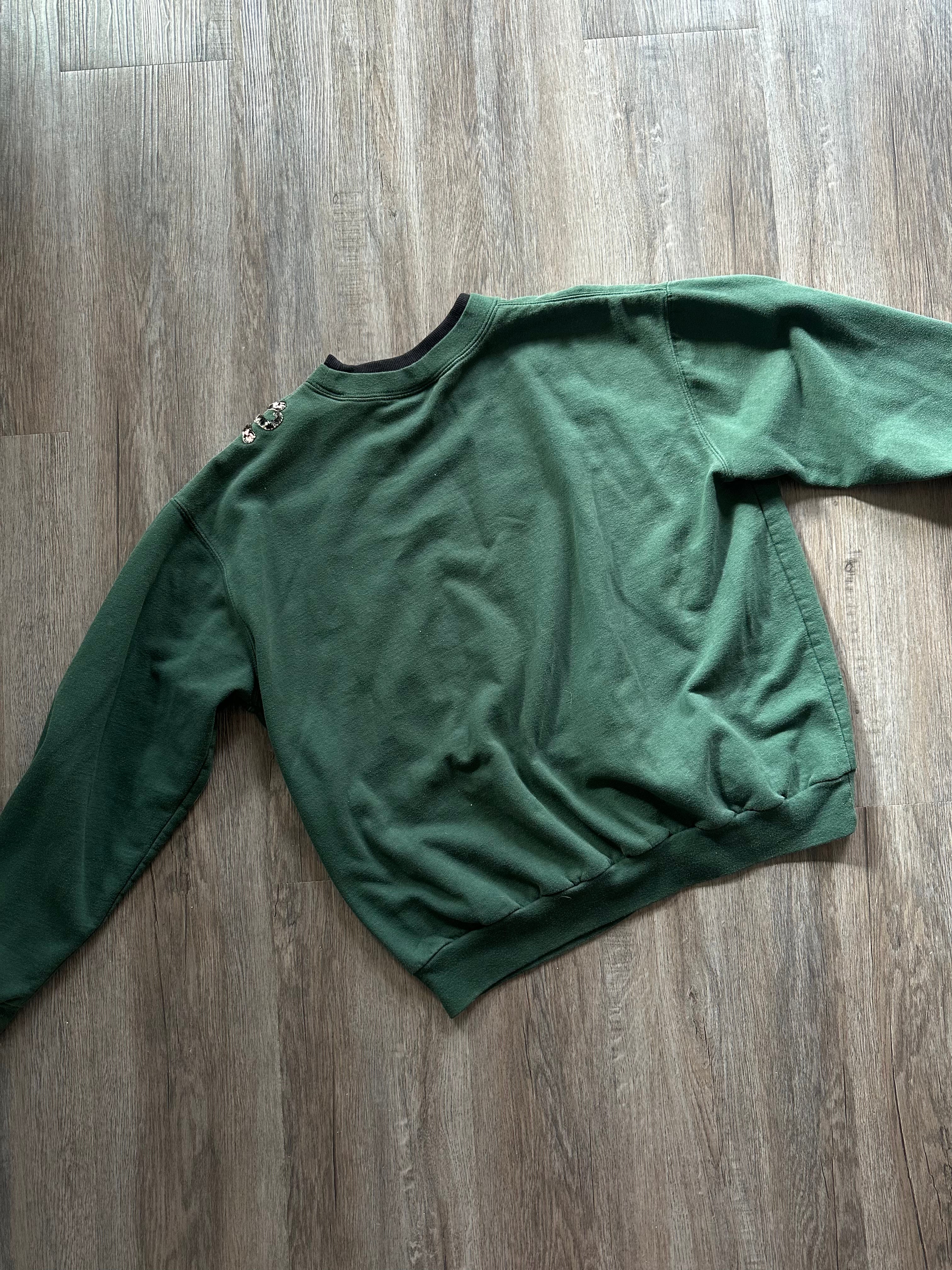 Mock Neck Christmas Cat Sweatshirt