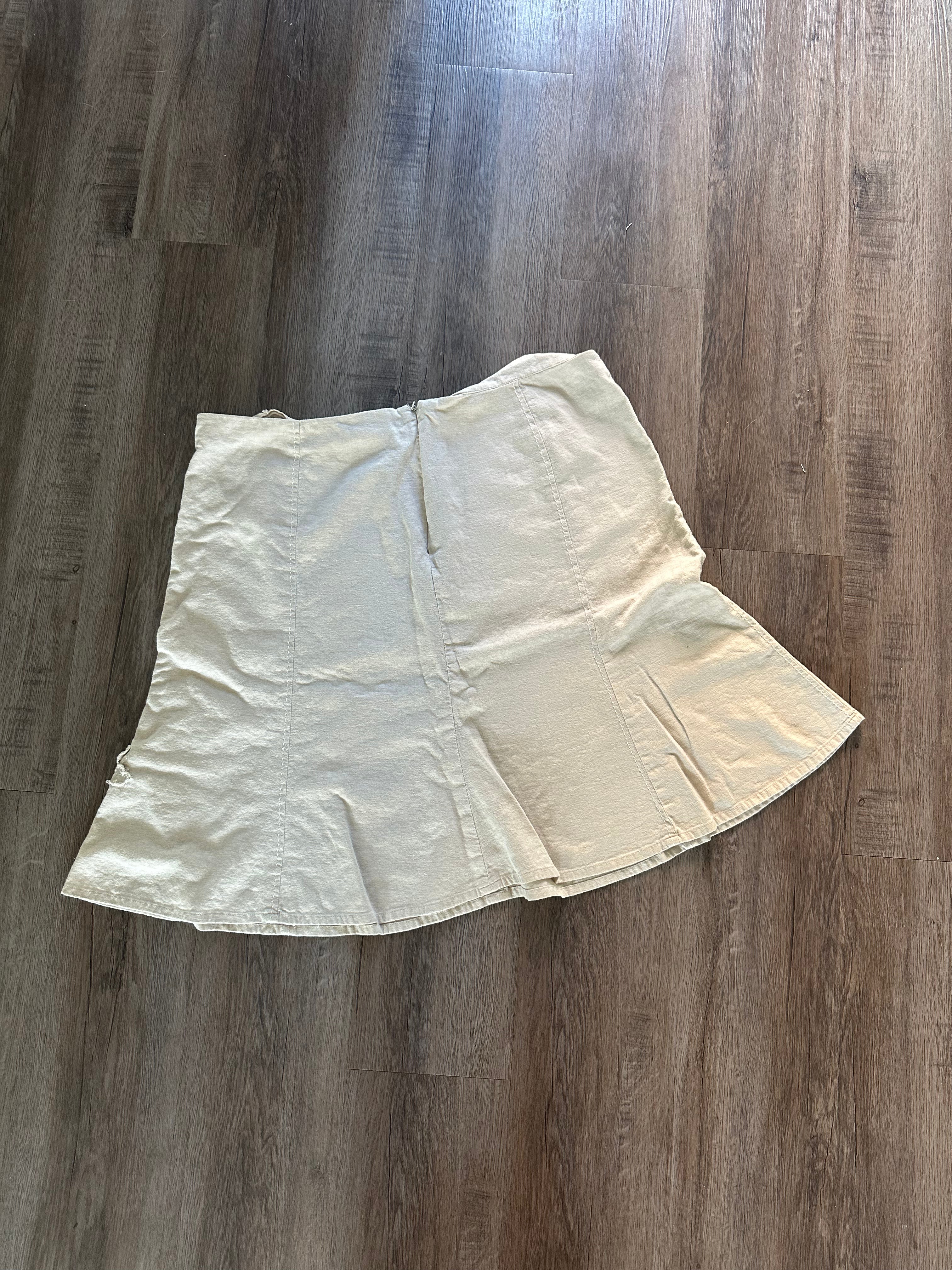Vintage Floral Midi Skirt