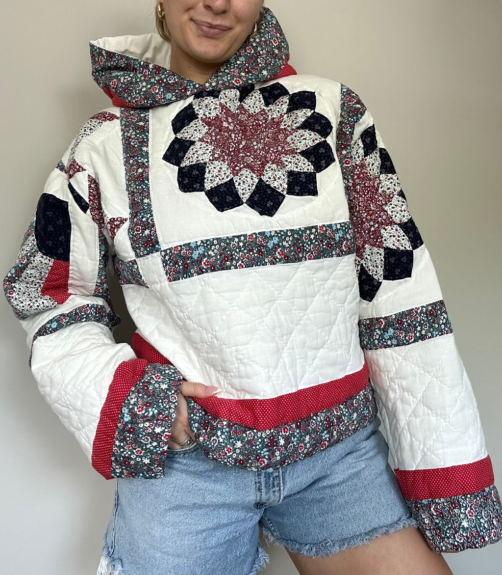 Handmade Quilted Hoodie