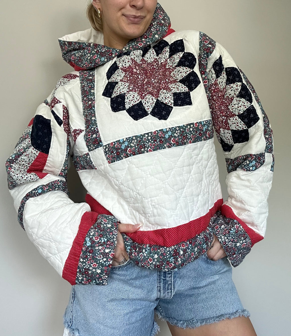 Handmade Quilted Hoodie