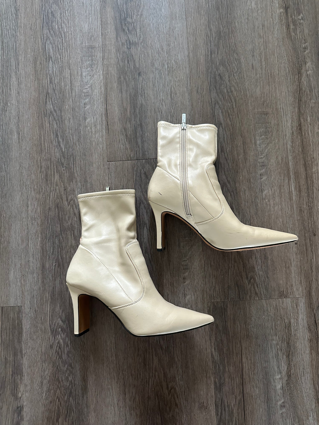Franco Sarto Faux Leather Heeled Boots