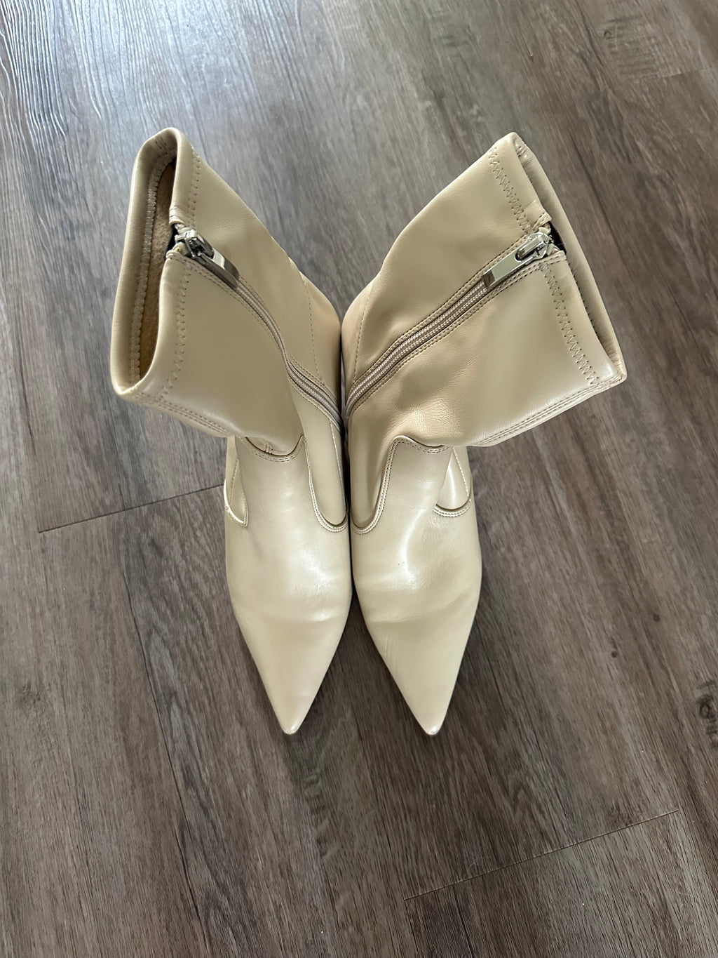 Franco Sarto Faux Leather Heeled Boots