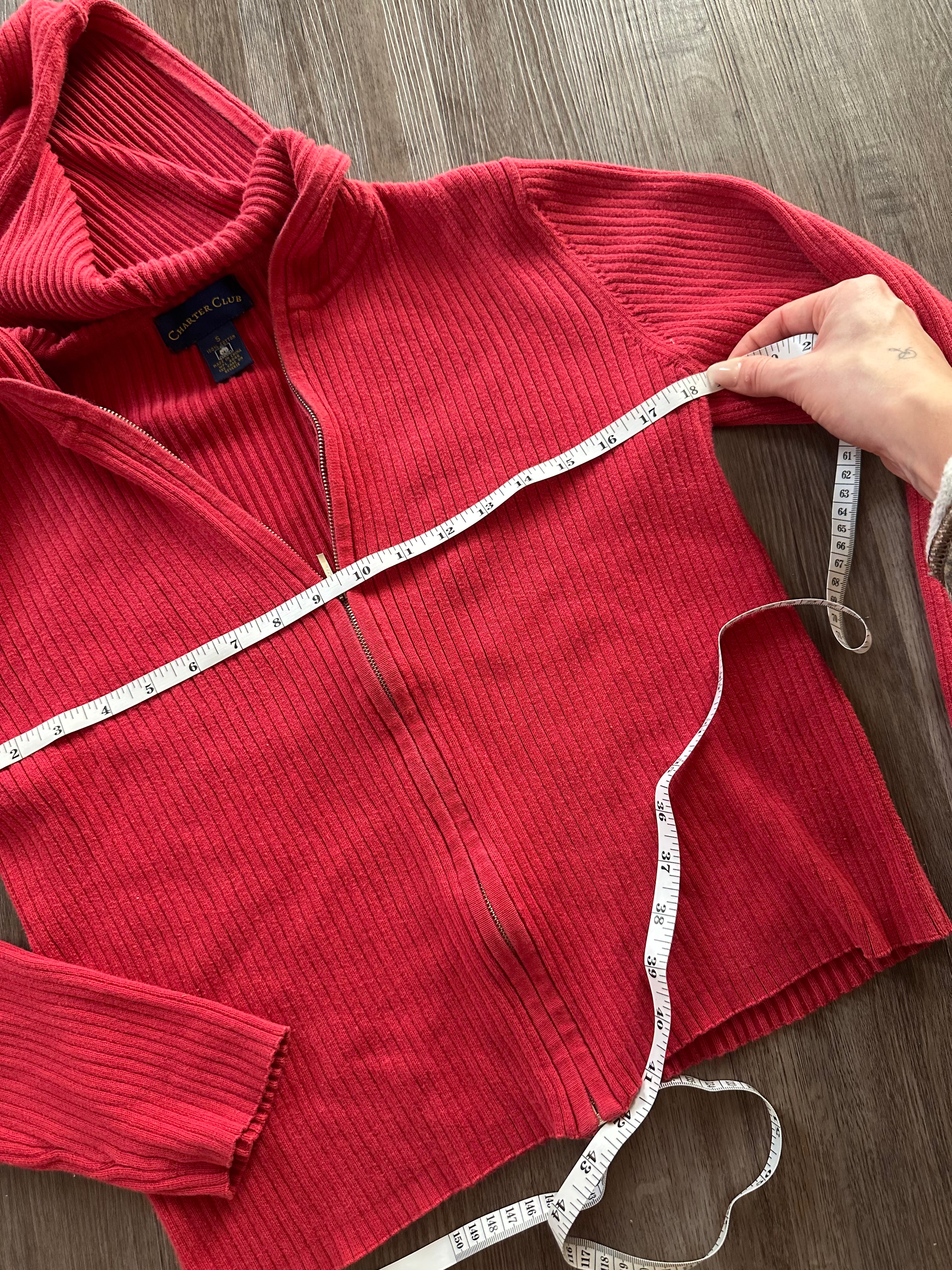 Ribbed Zip Up Hooded Jacket