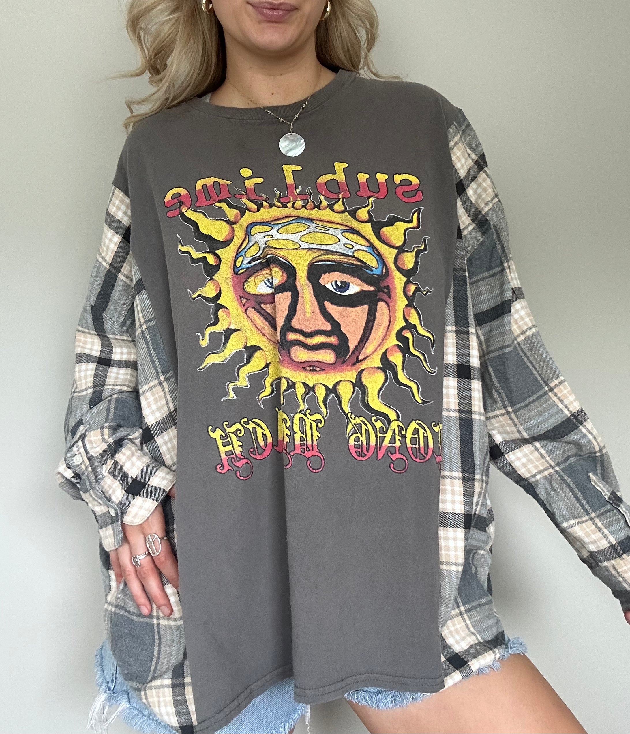Upcycled Sublime Flannel Tee