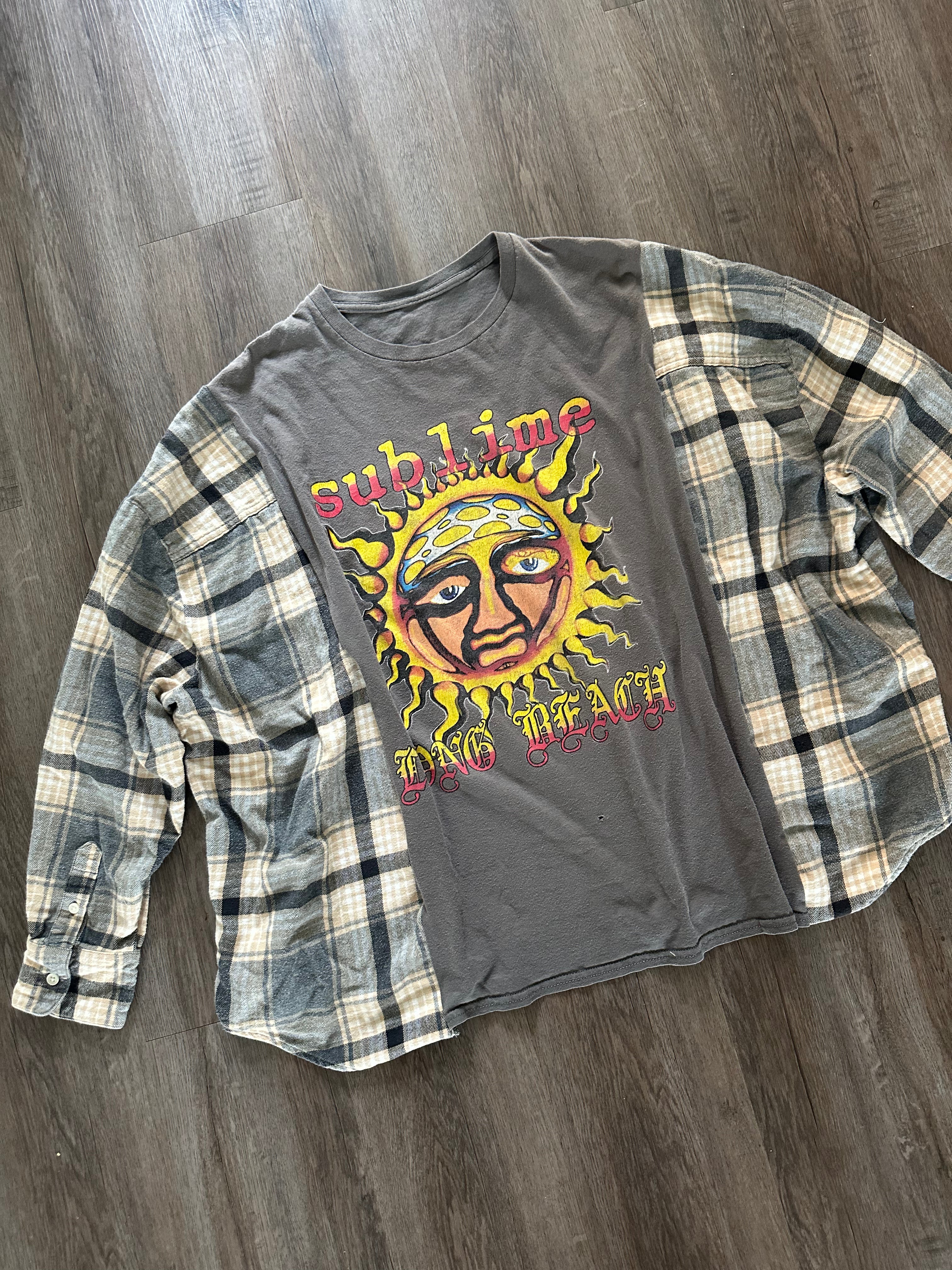 Upcycled Sublime Flannel Tee