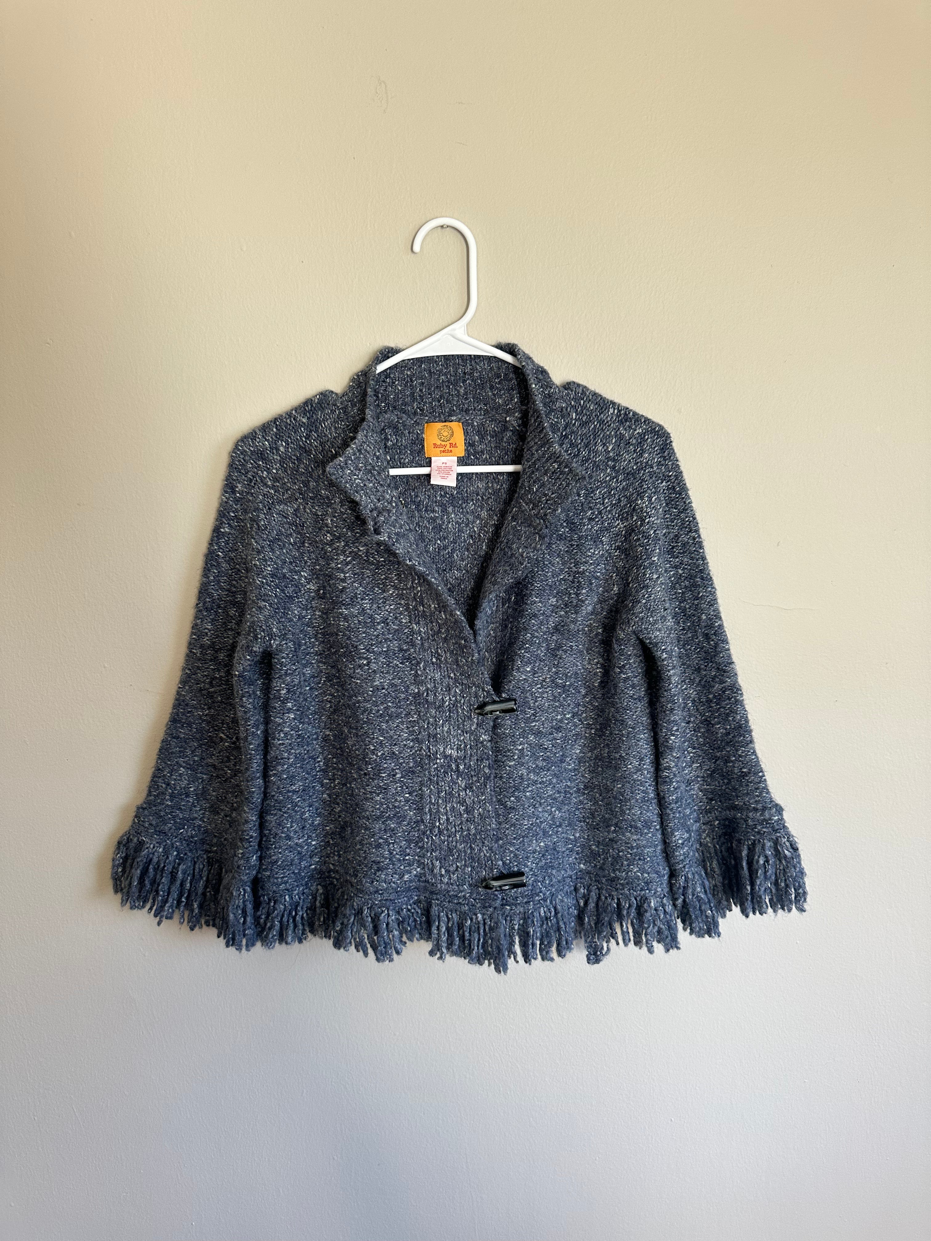 Ruby Rd Fringe Cardigan