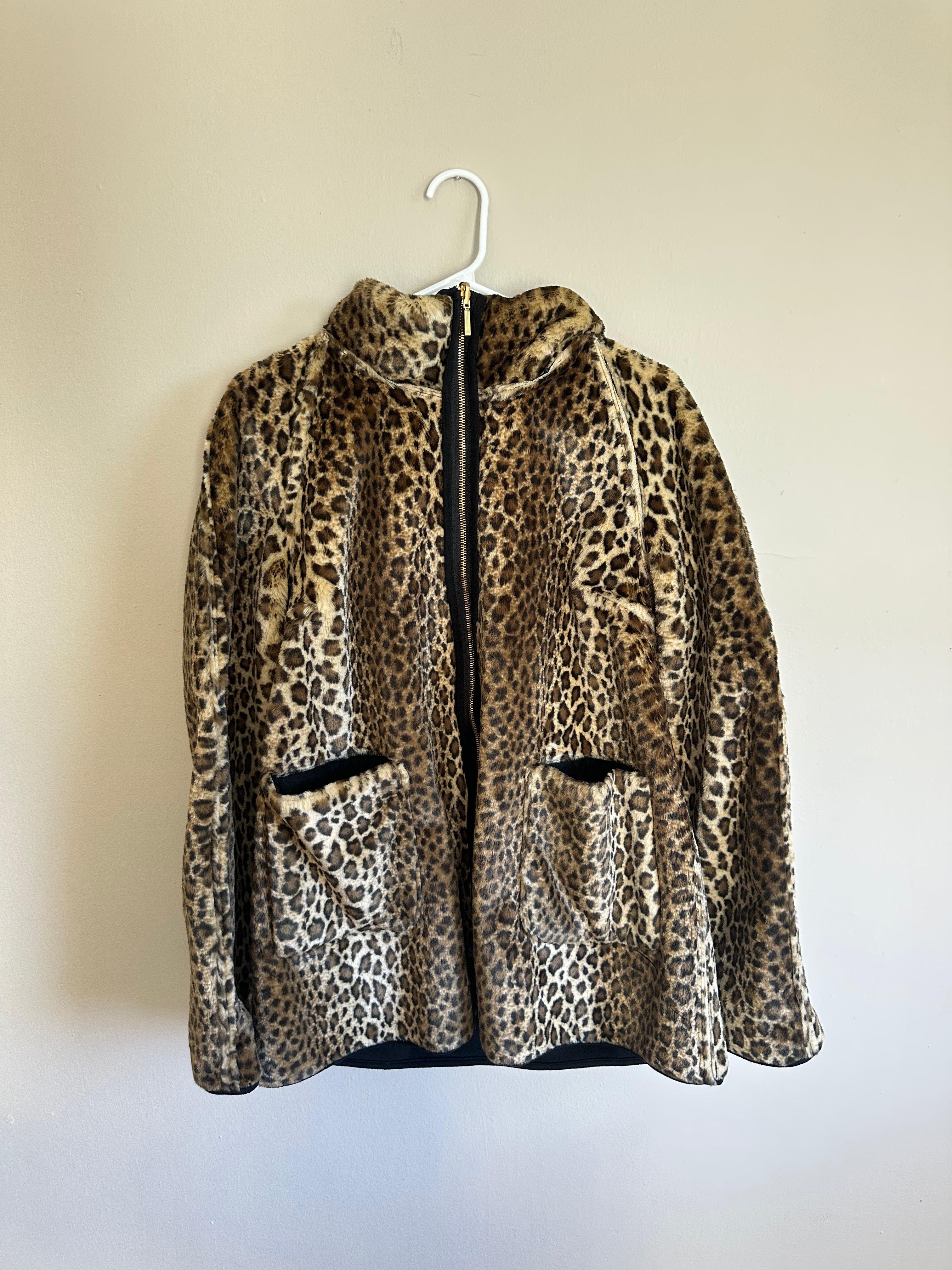 Jones New York Cheetah Print Coat