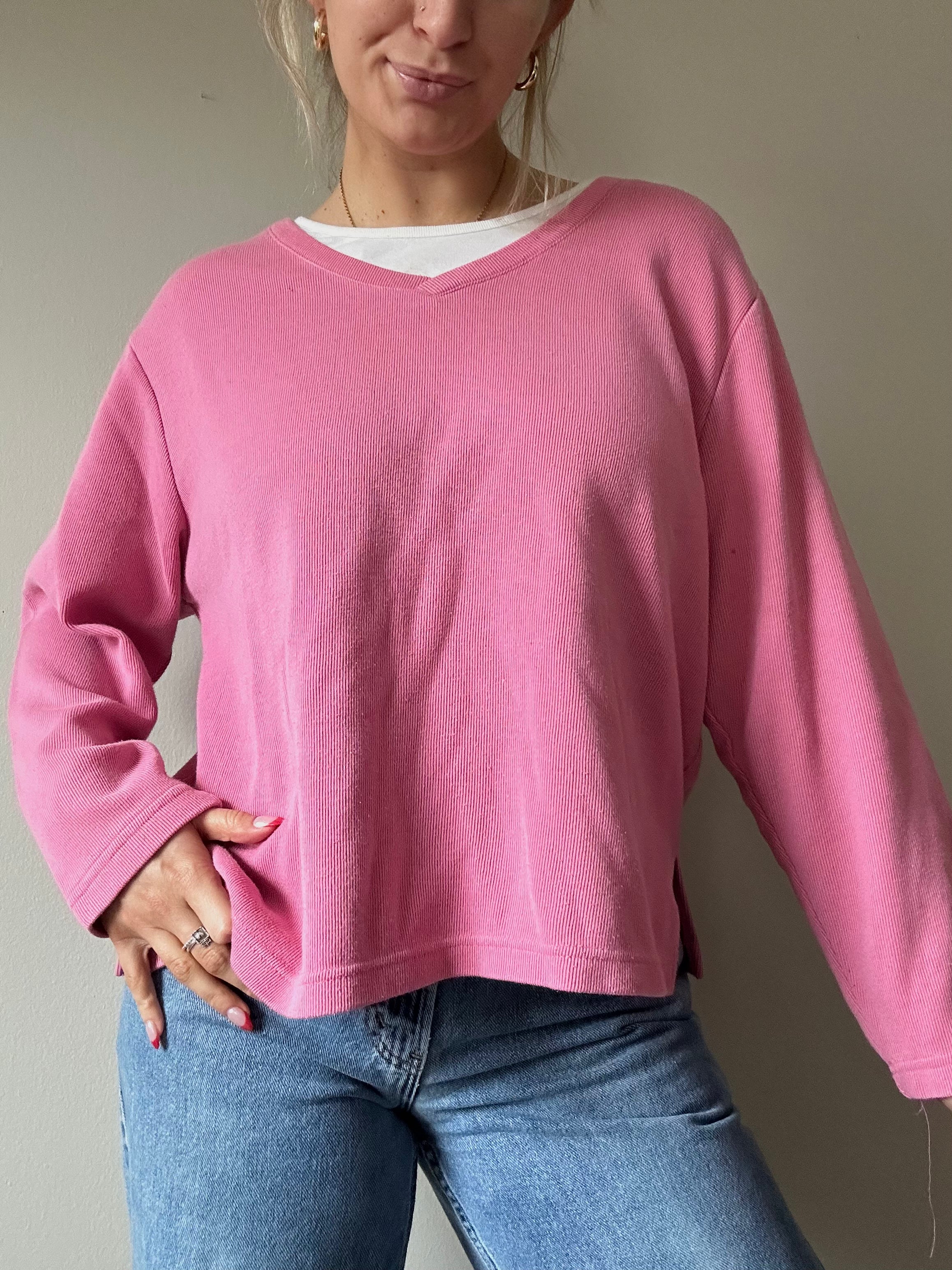 Pink Double Lined Sweater