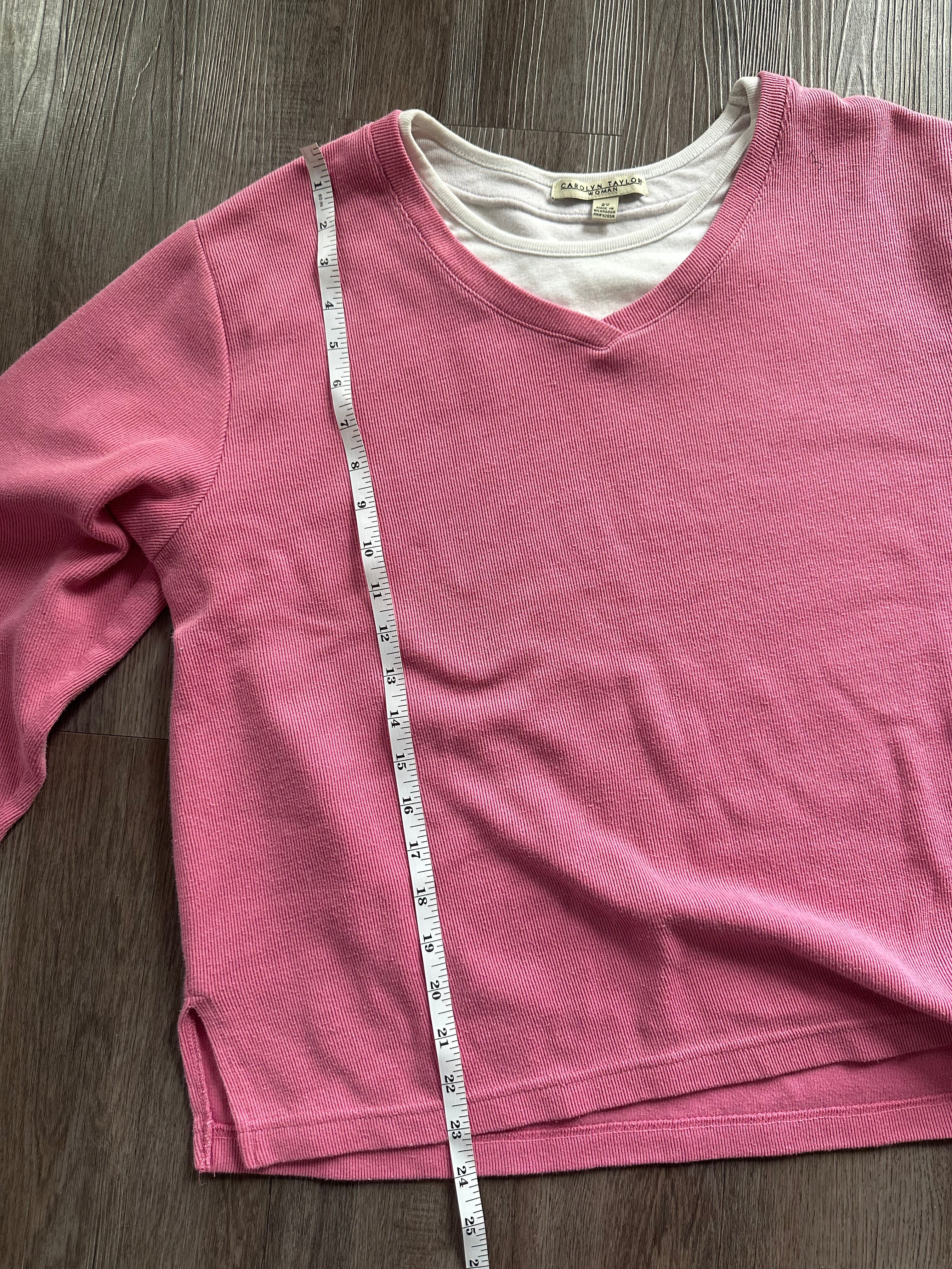 Pink Double Lined Sweater