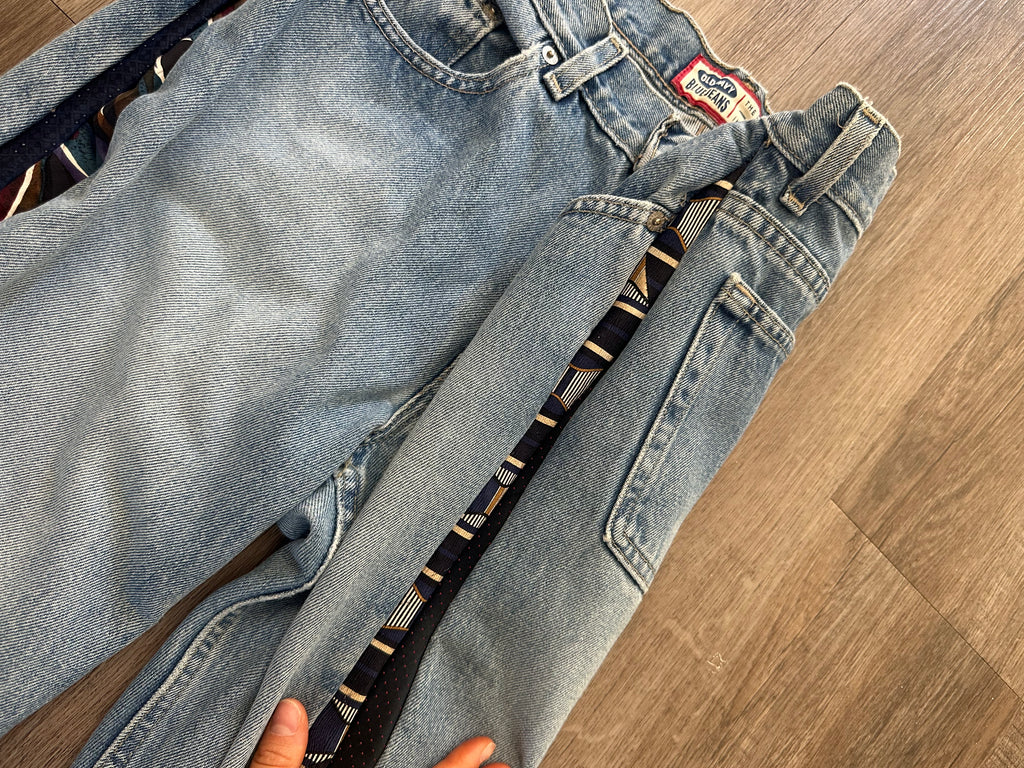 Upcycled Necktie Jeans