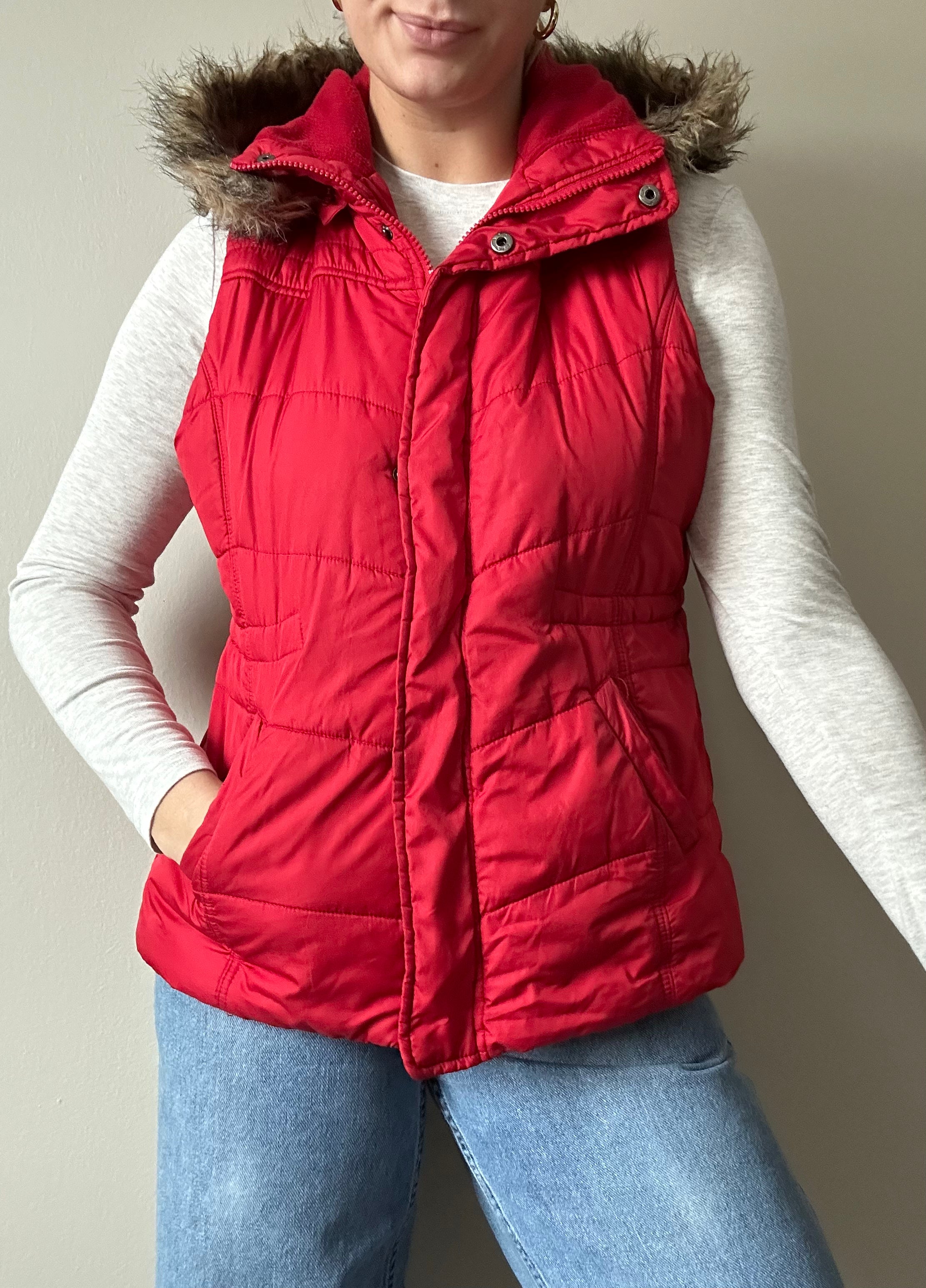 Red Puffer Vest